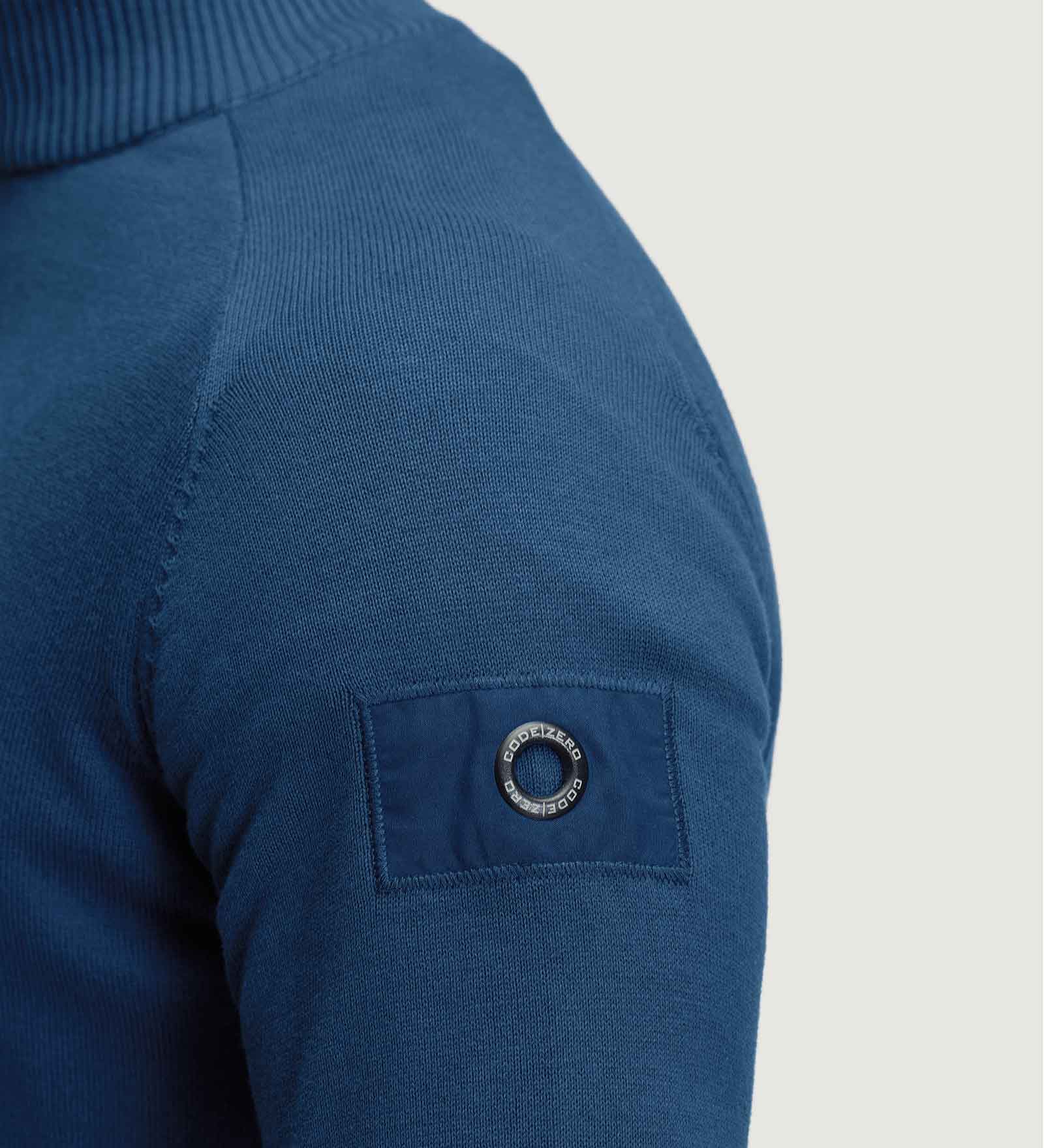 Half-Zip Sweater Navy Blue for Men 