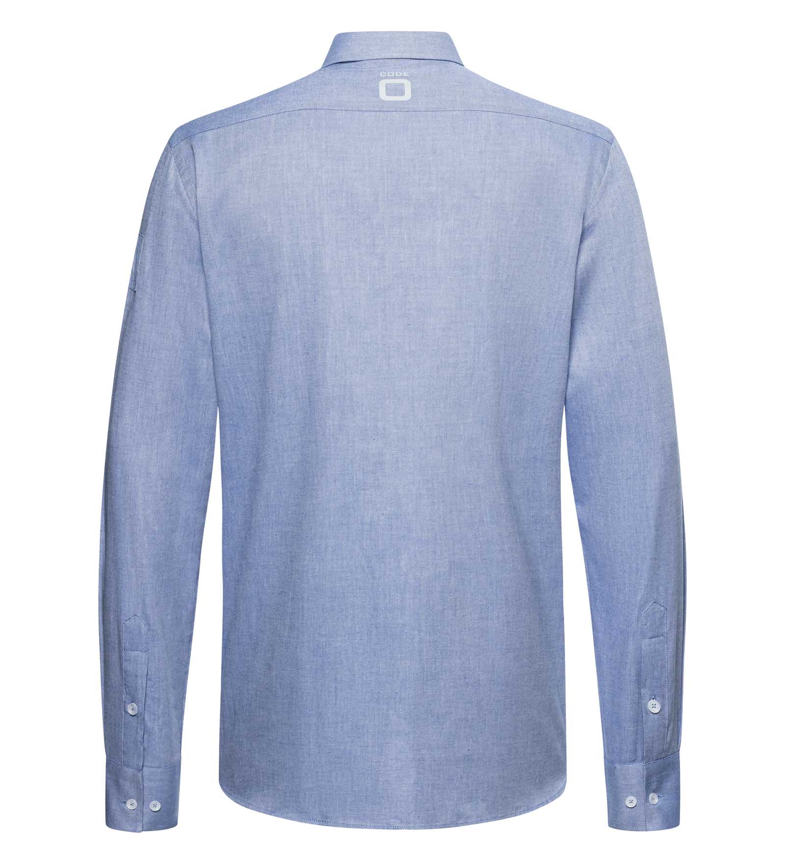Camicia Oxford Blu marino da Uomo 