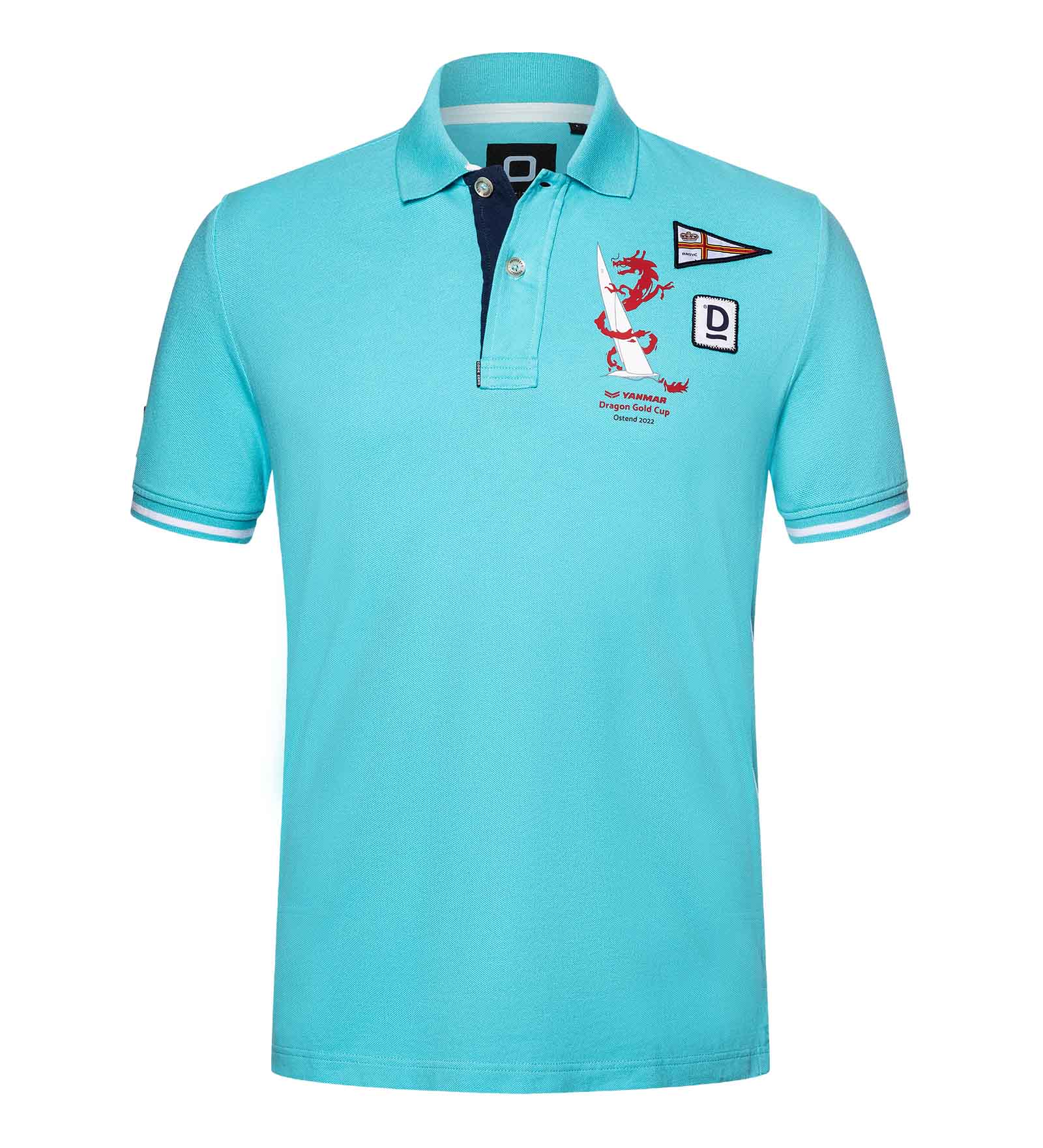 Cotton Polo Shirt Blue for Men 