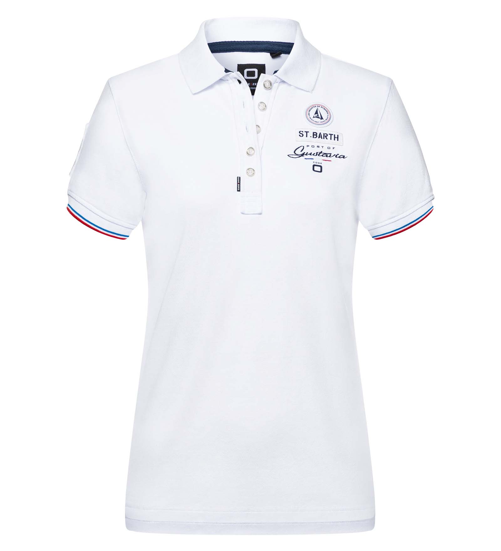 Polo Shirt Women Port de Gustavia St. Barth Polo Shirt Women white