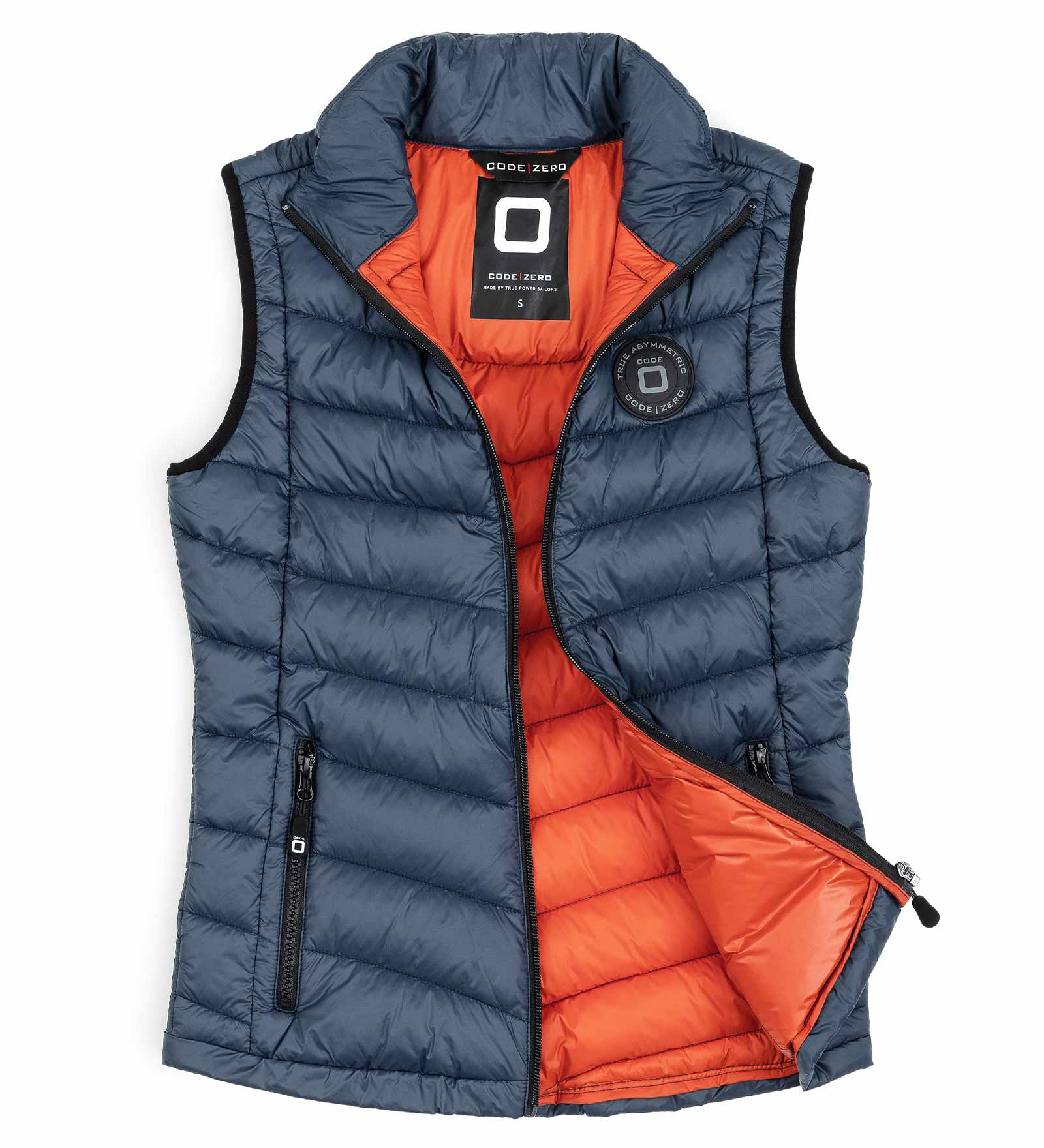 Quilted Vest Navy Blue for Women 