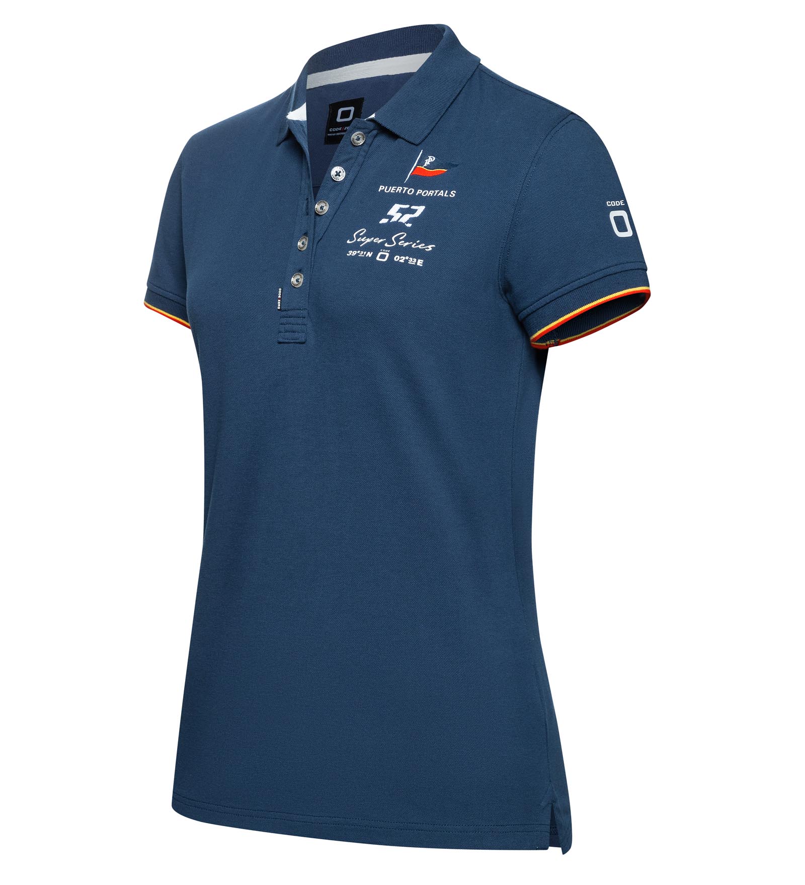 Stretch Polo Shirt Navy Blue for Women 