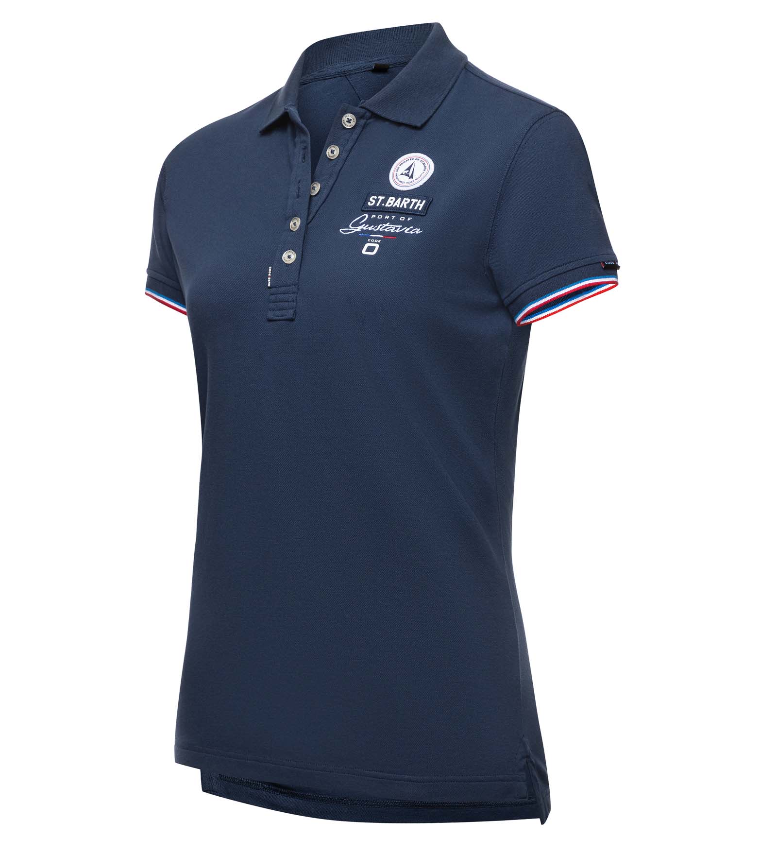 Polo stretch Marine pour Femmes St. Barth Polo Shirt Women navy