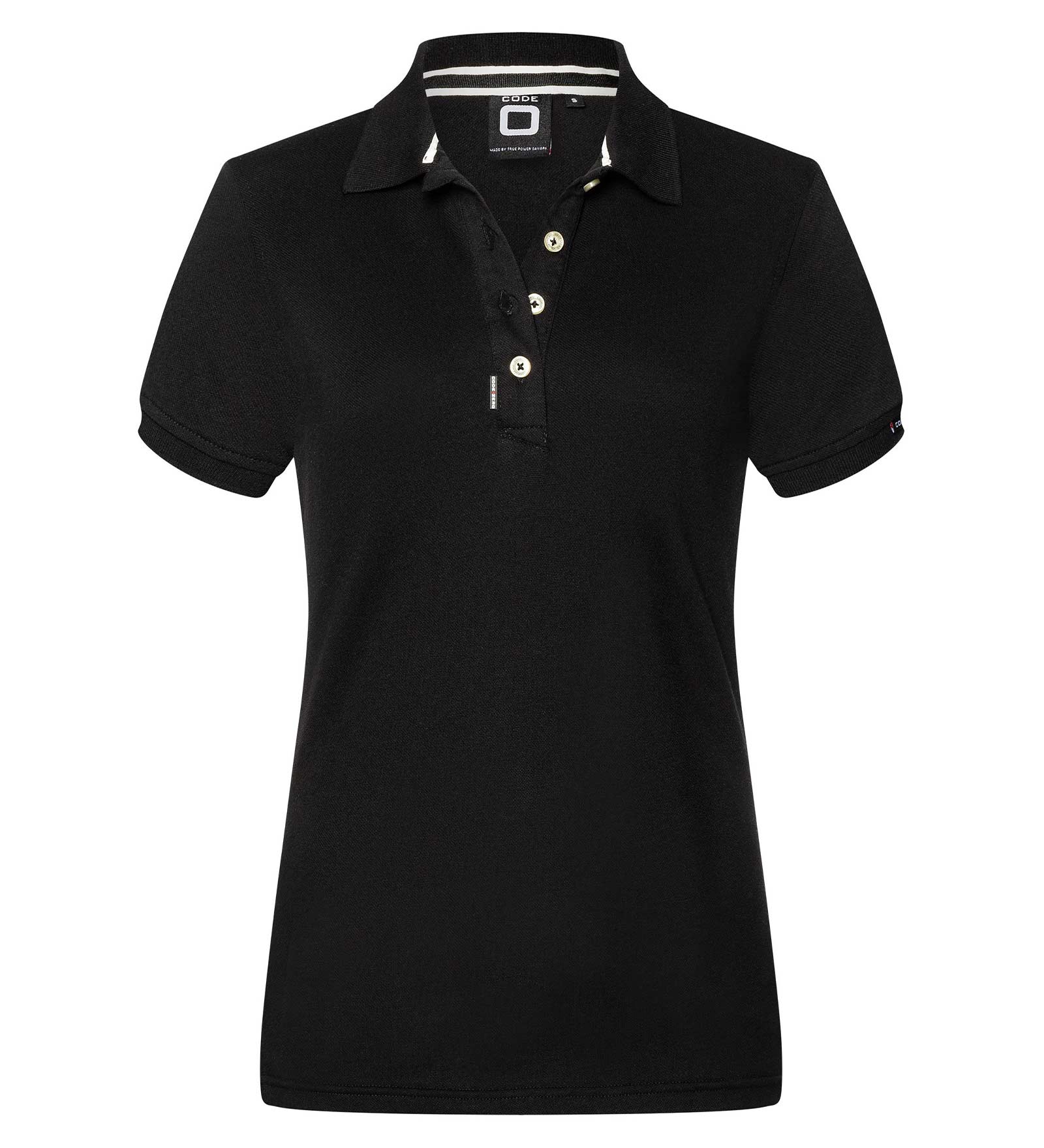 Stretch polo Zwart voor Dames 