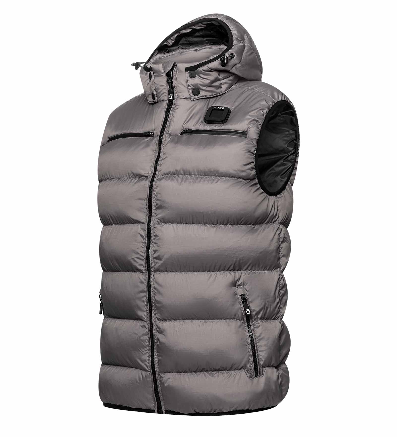 Quilted Vest Gris pour Hommes 