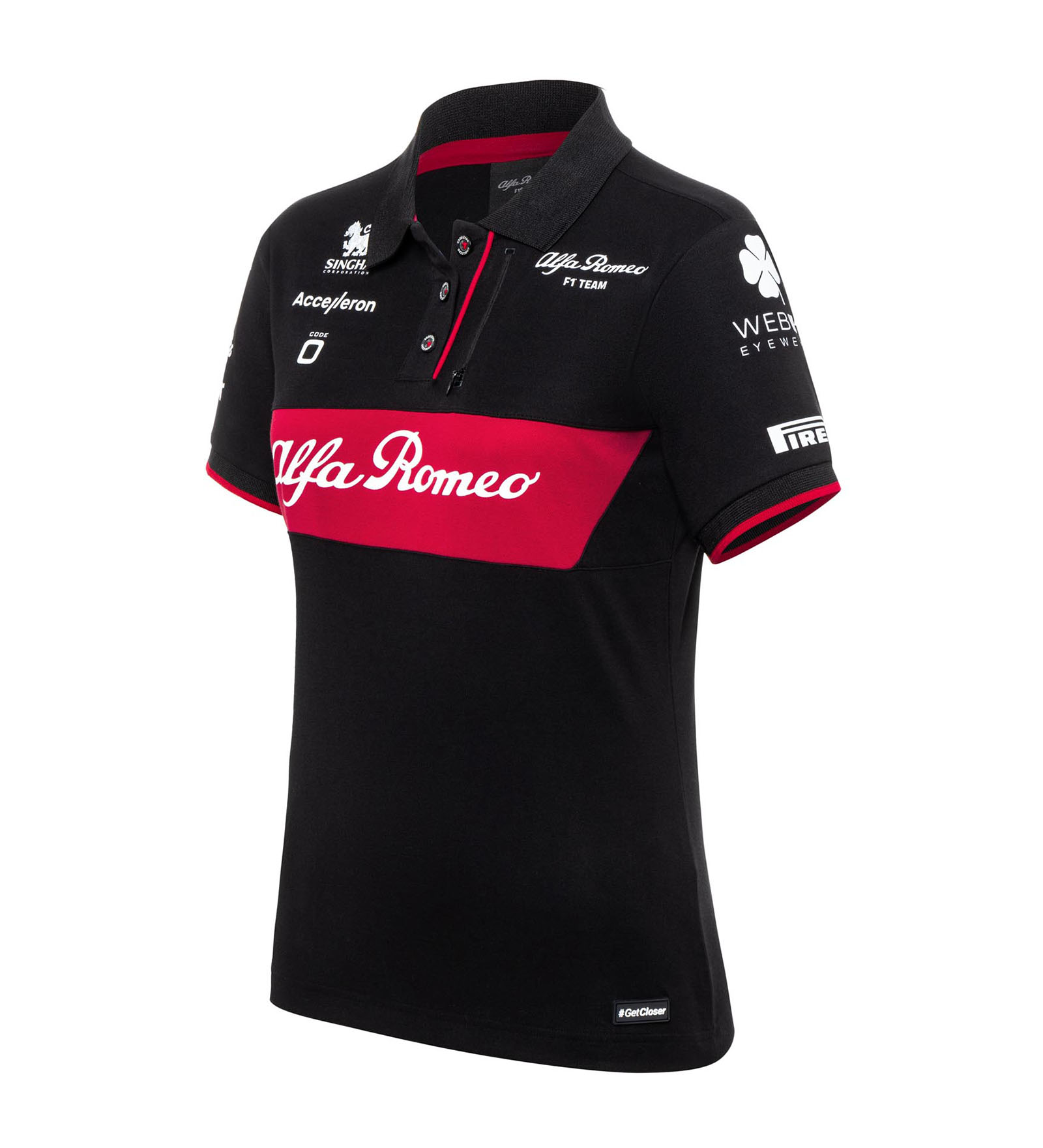 Alfa Romeo F1 Teamwear Polo Shirt Women XXL CODE ZERO