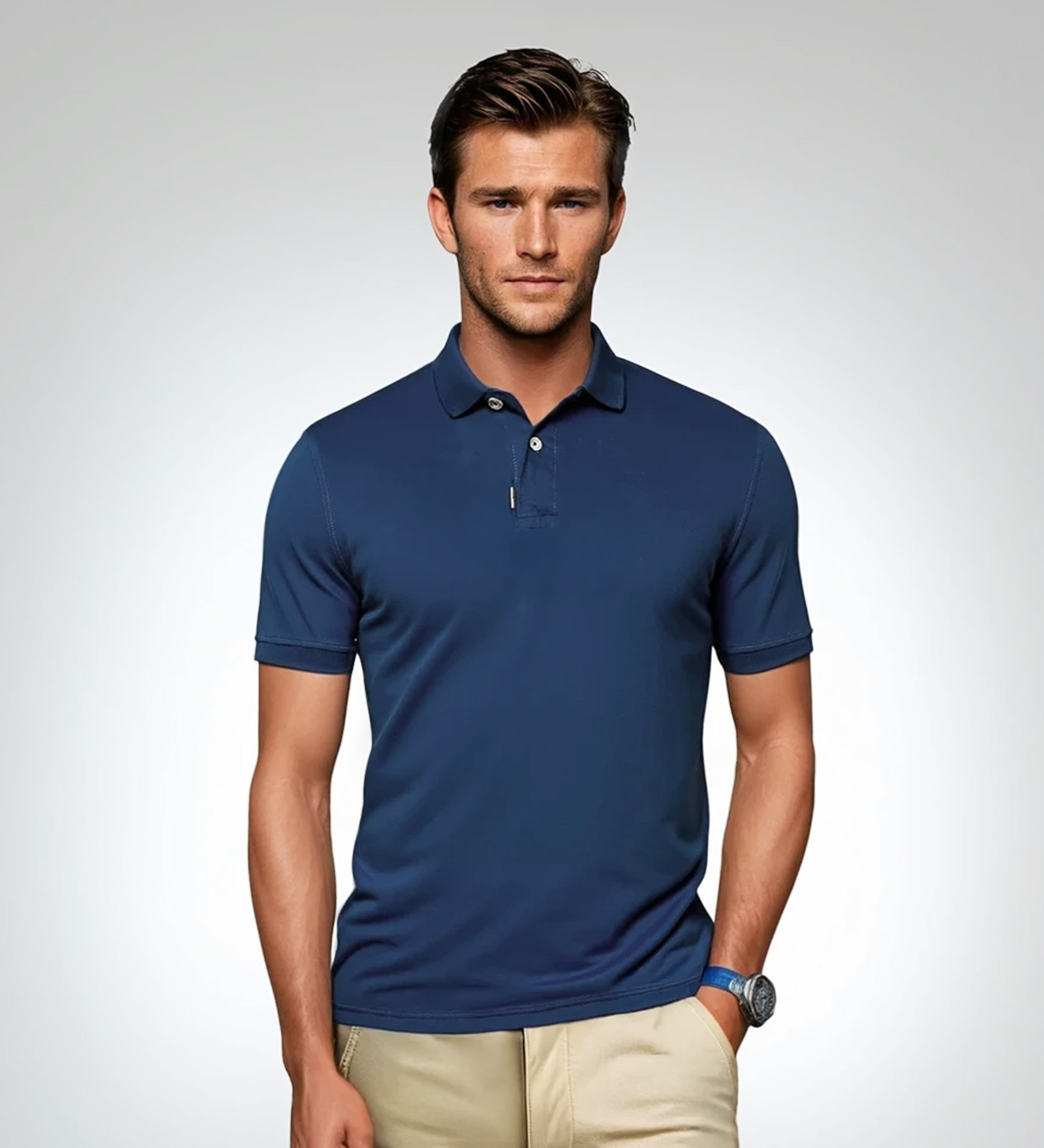 CODE-ZERO Polo Shirt Men Coastal Navy Blue XXL | CODE-ZERO
