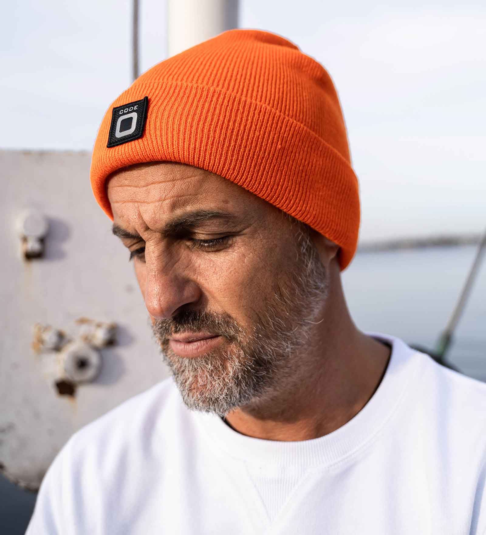 Mens Beanie orange