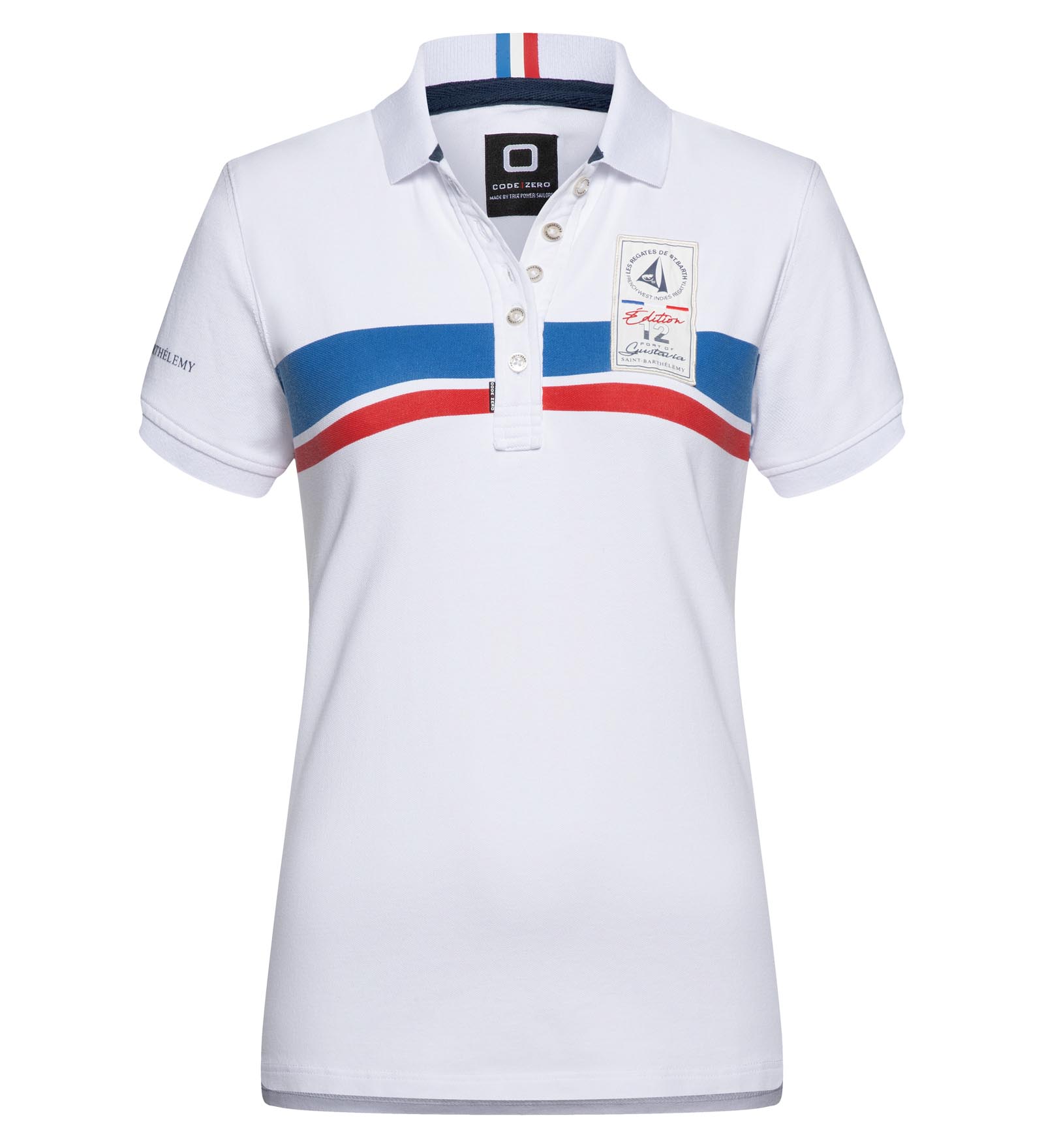 Polo stretch Blanc pour Femmes 