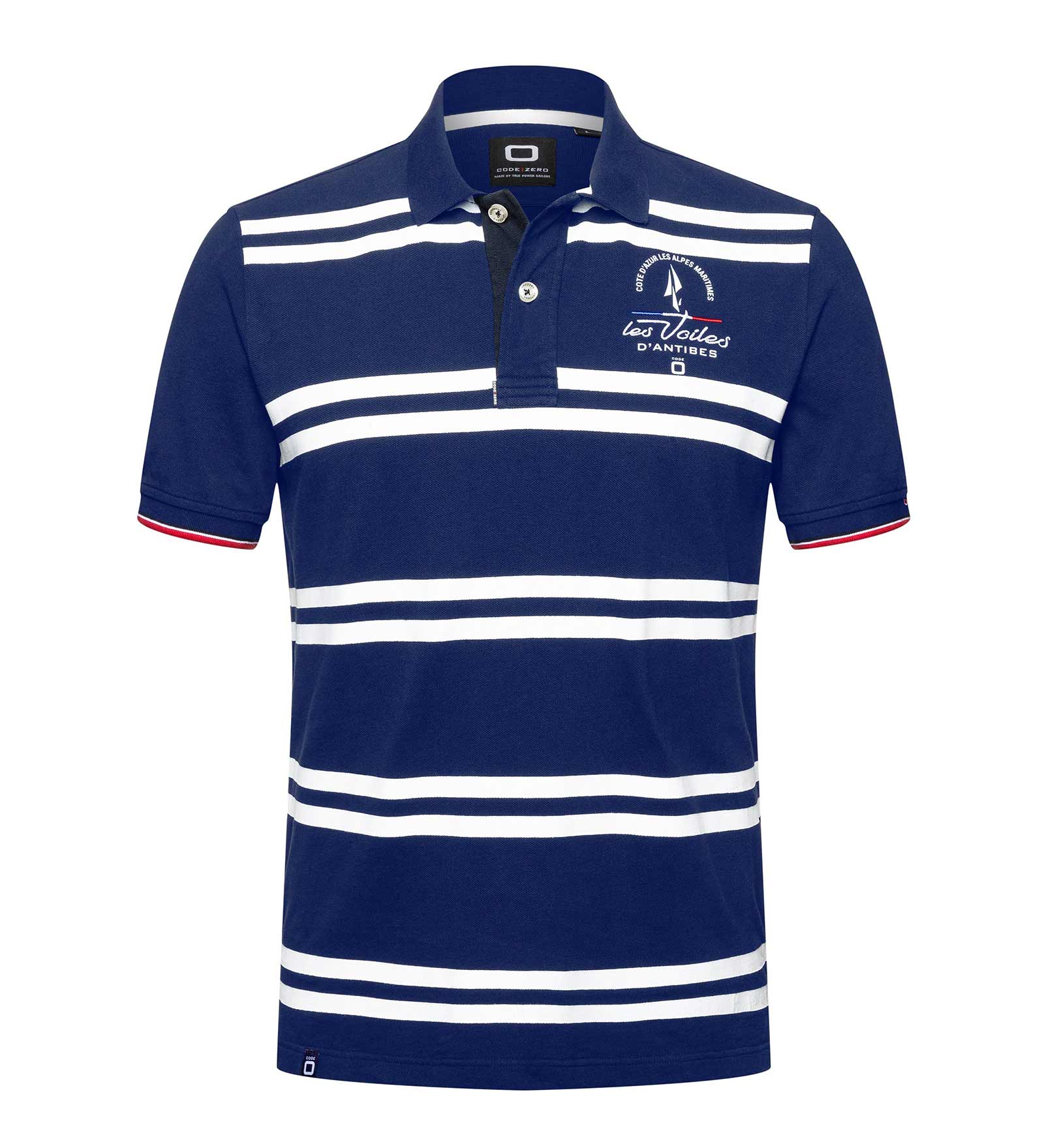 Poloshirt Herren Voiles d'Antibes Grande Voile Poloshirt Herren Voiles d'Antibes Grande Voile