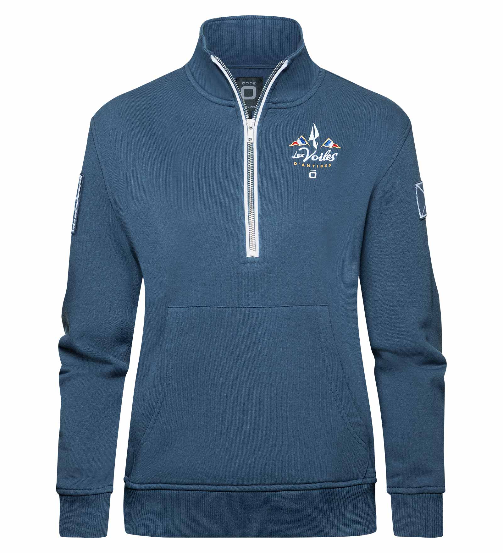 Short-Zip Sweatshirt Damen Prestigieux Short-Zip Sweatshirt Damen Prestigieux