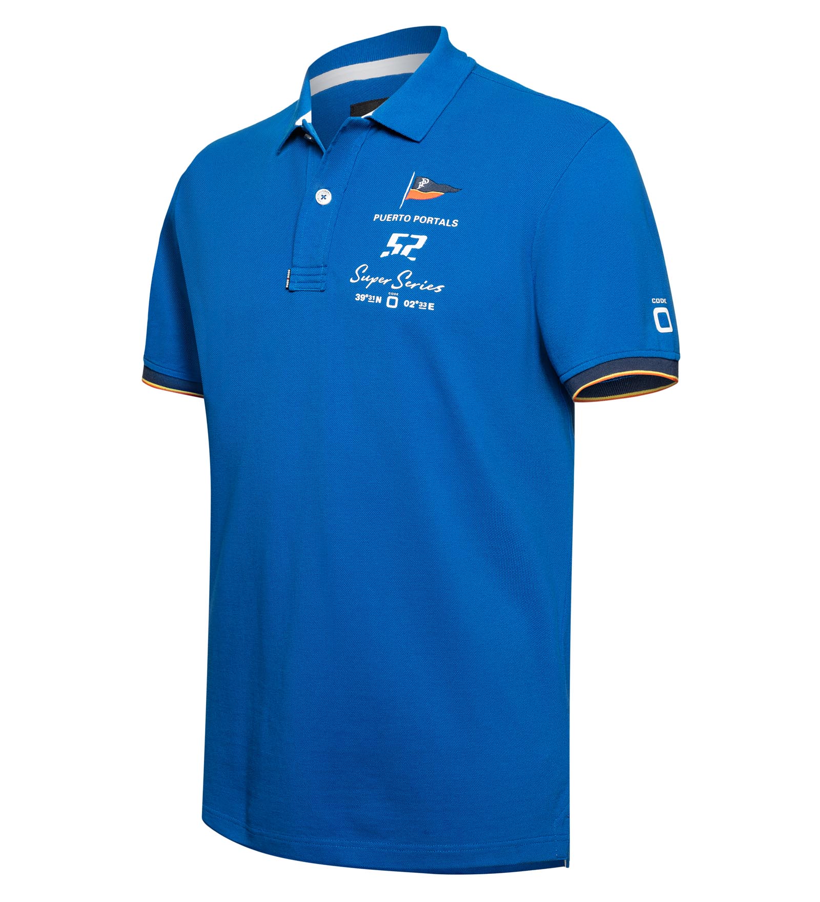 Cotton Polo Shirt Blue for Men 