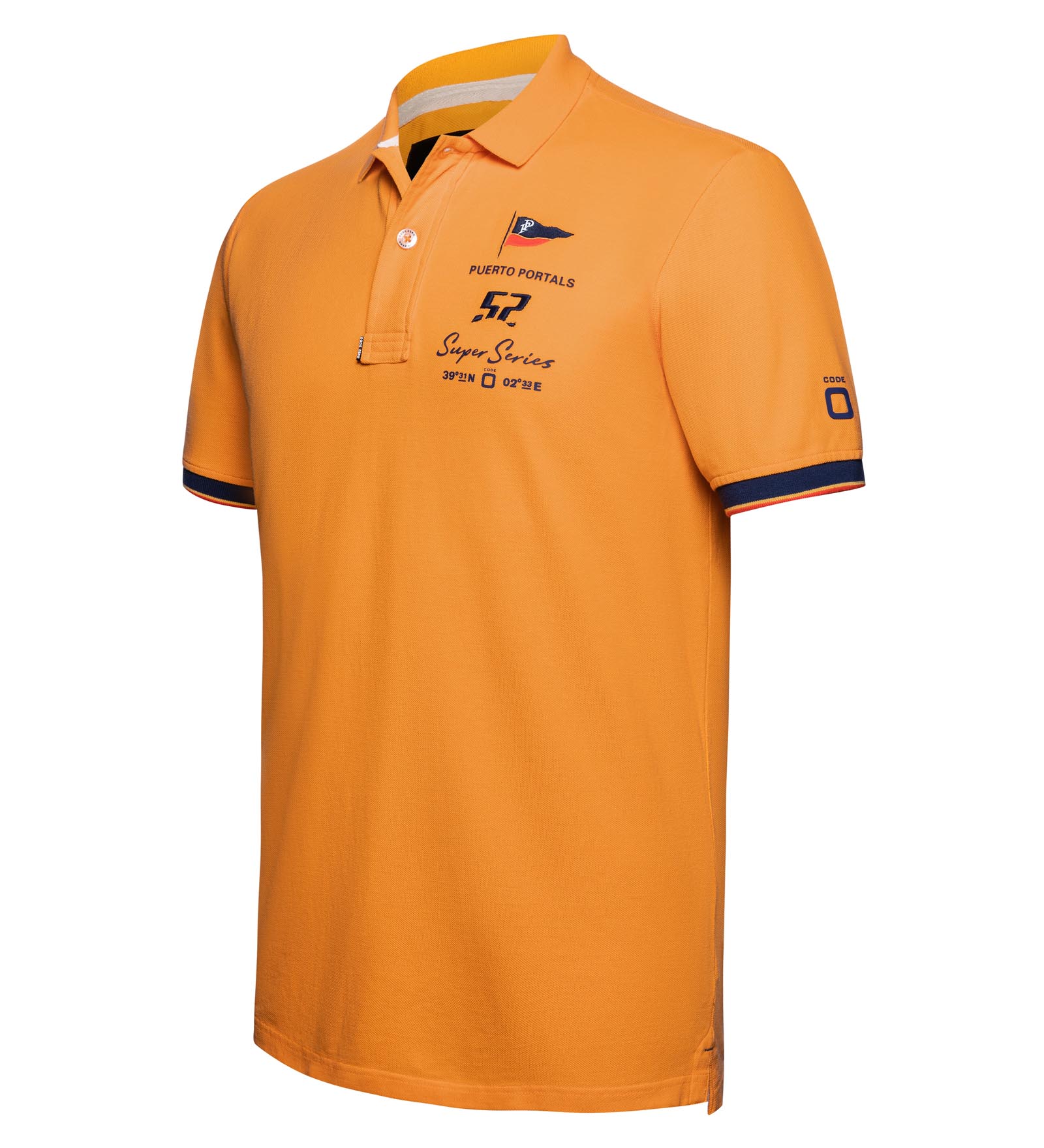 Cotton Polo Shirt Orange for Men 