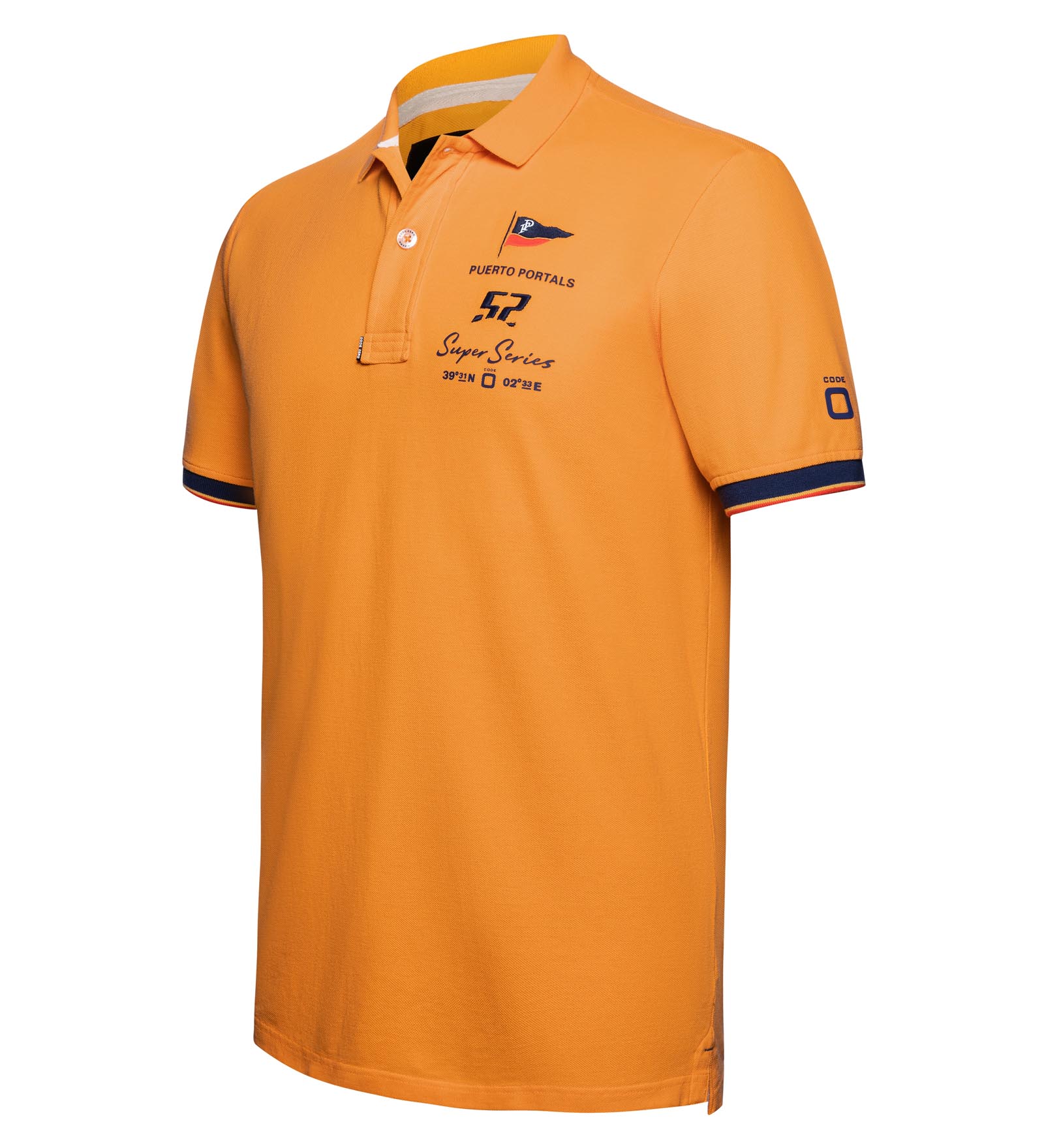 Polo de algodón Naranja para Hombre 