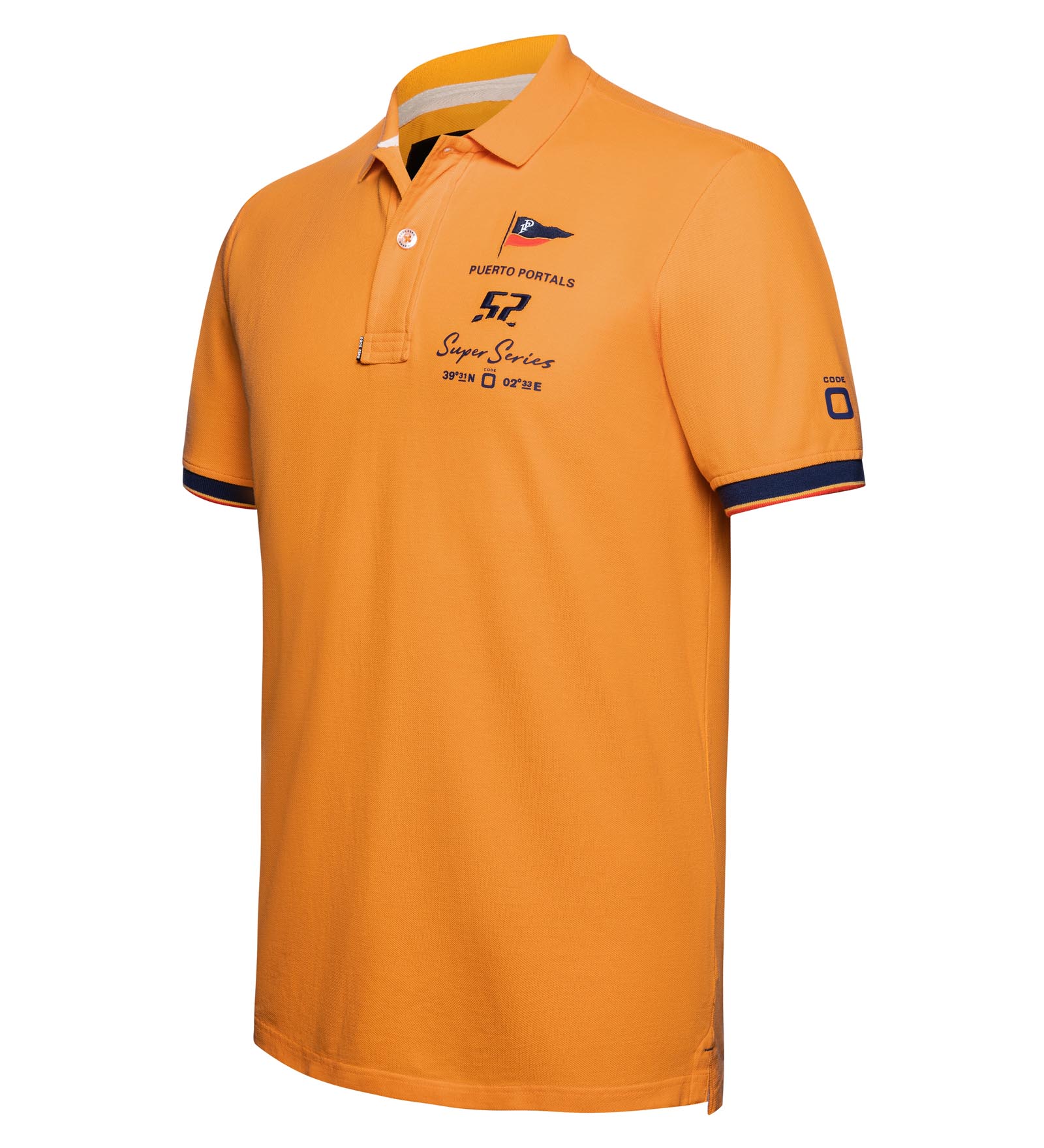 Polo de algodón Naranja para Hombre 