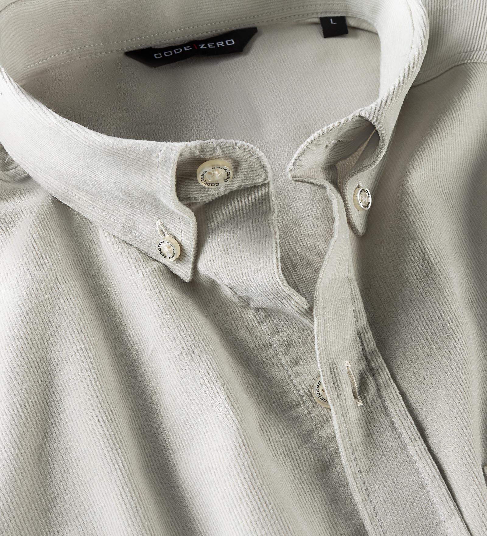 White cord shop shirt