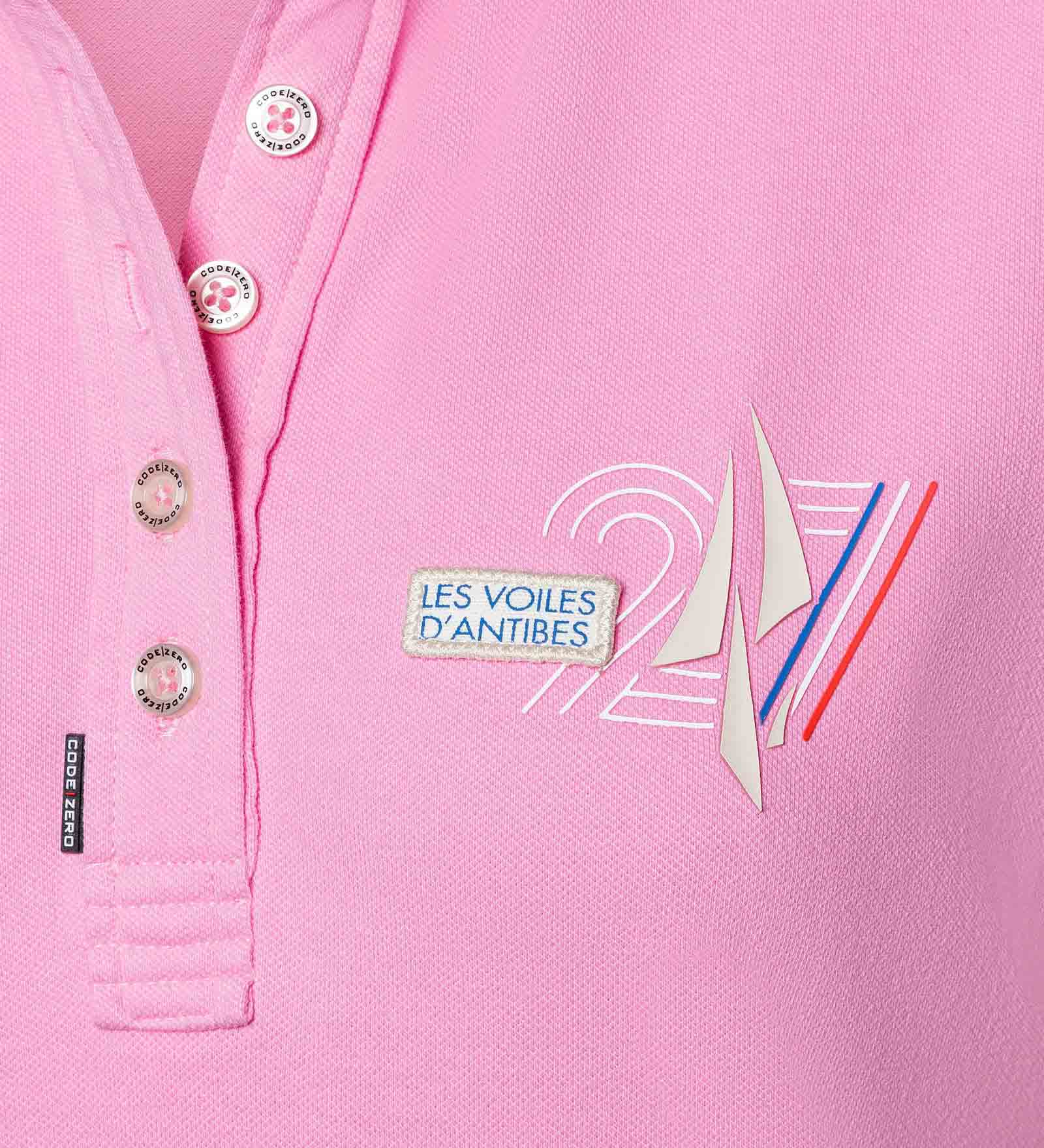 Stretch Polo Shirt Pink for Women 