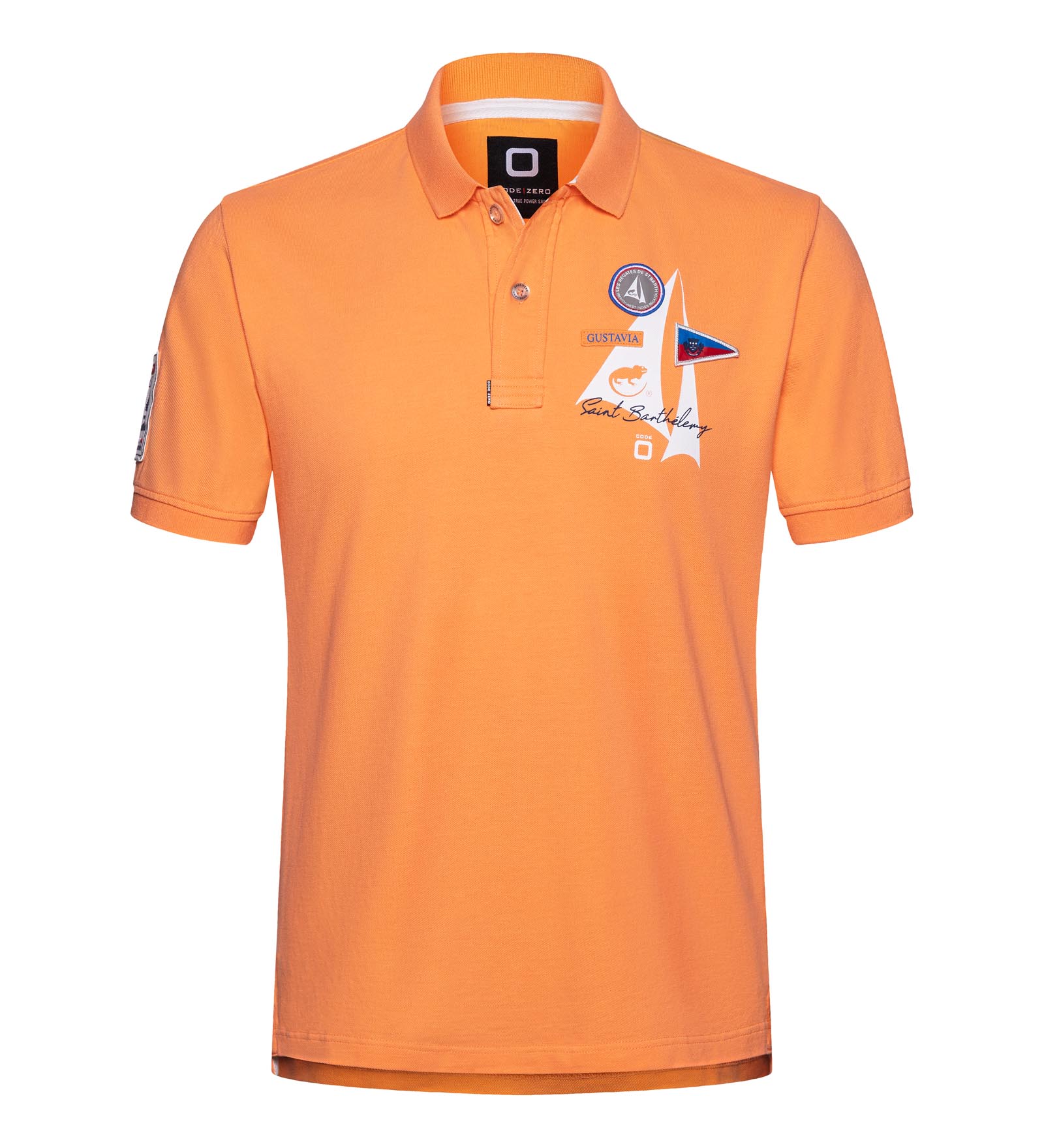 Katoenen polo Oranje voor Heren 