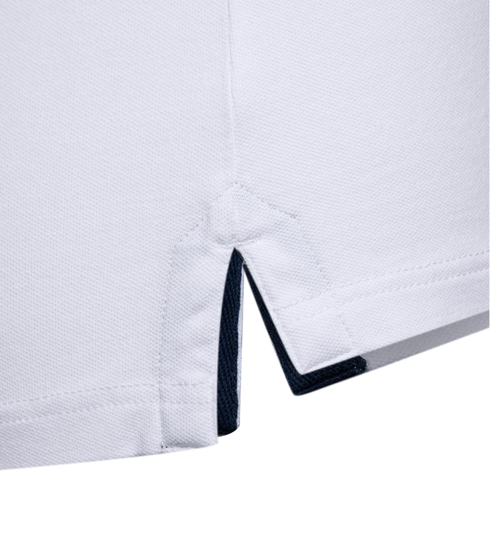 Polo in cotone elasticizzato Bianco da Donna 