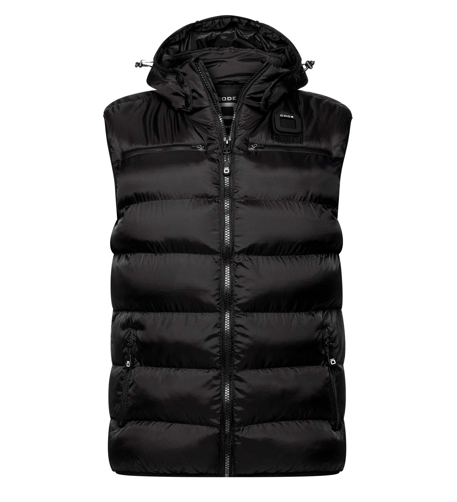 Quilted Vest Black for Men 