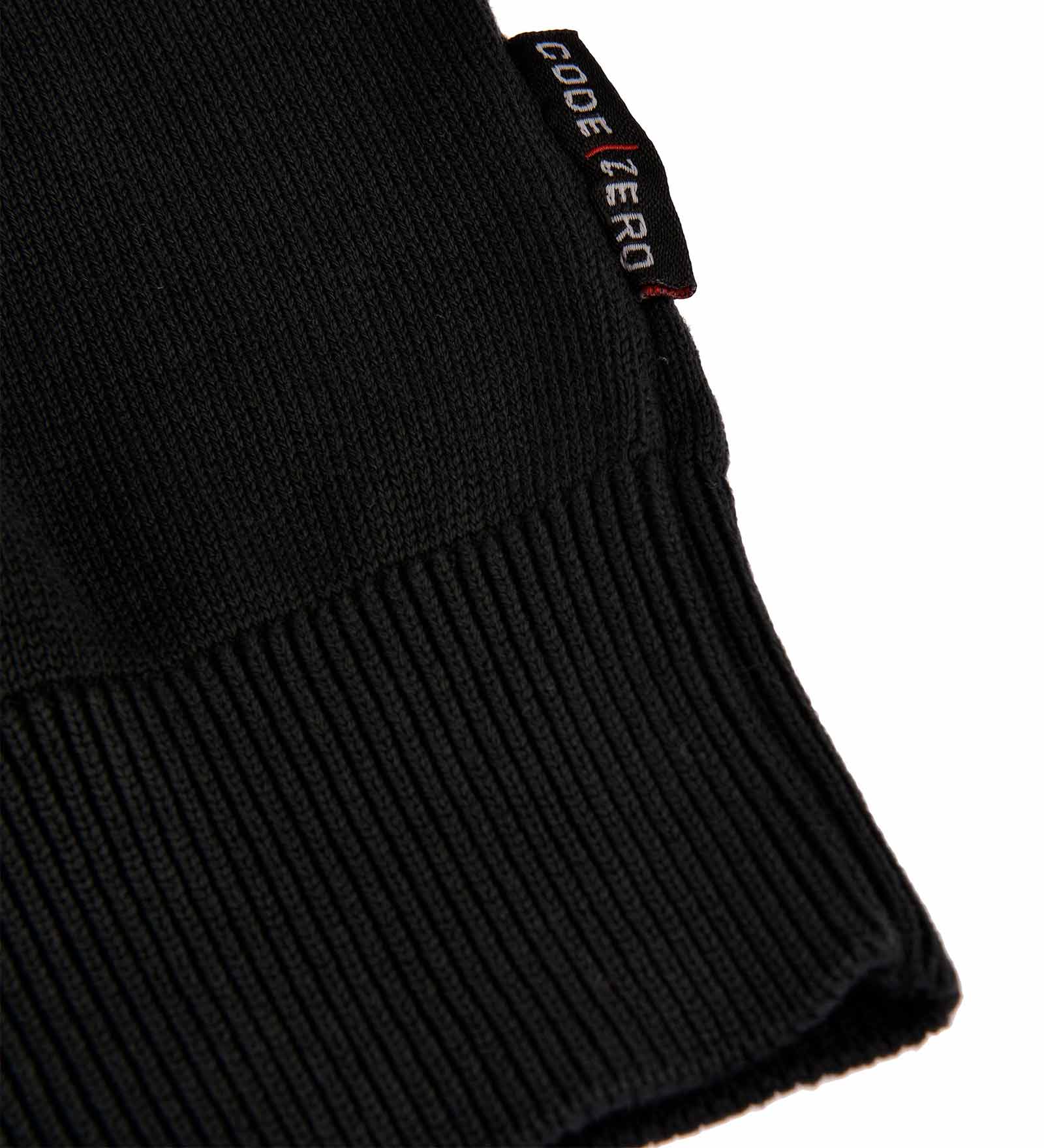 Details of a black jumper