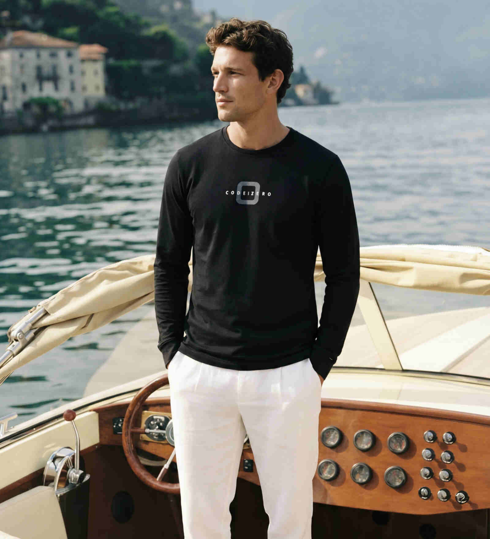 Long-Sleeve T-Shirt Black for Men