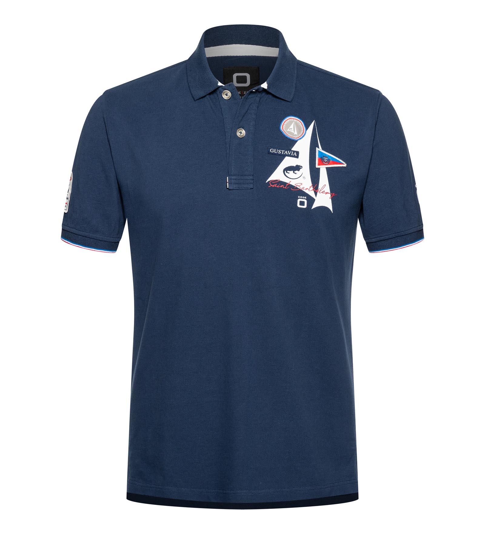 Baumwoll-Poloshirt Navy für Herren 