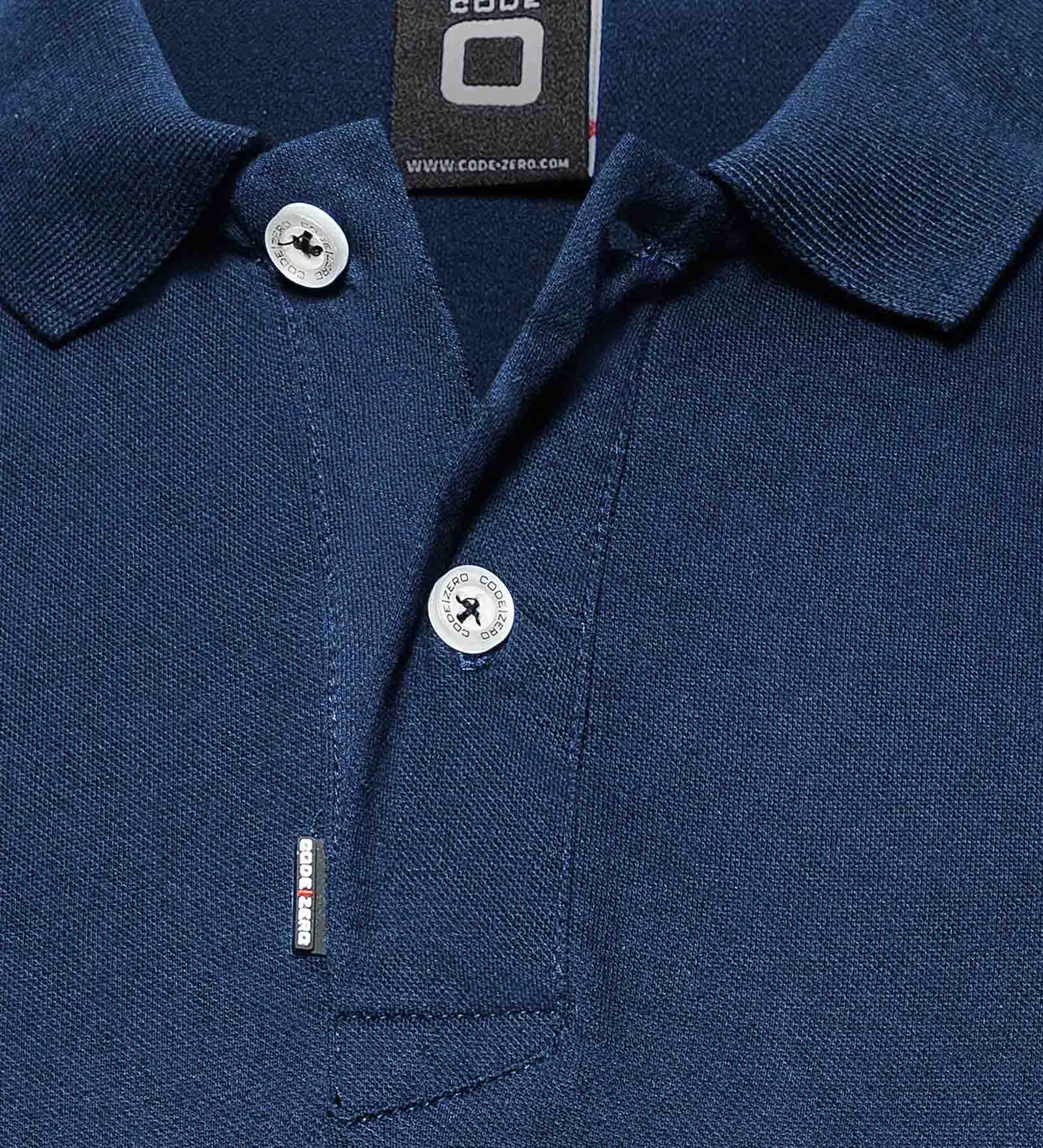 Cotton Polo Shirt Navy Blue for Men 