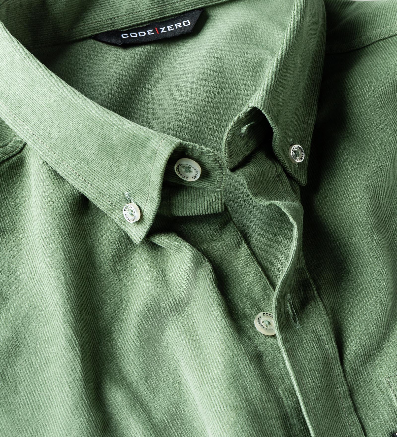 Green cord shirt