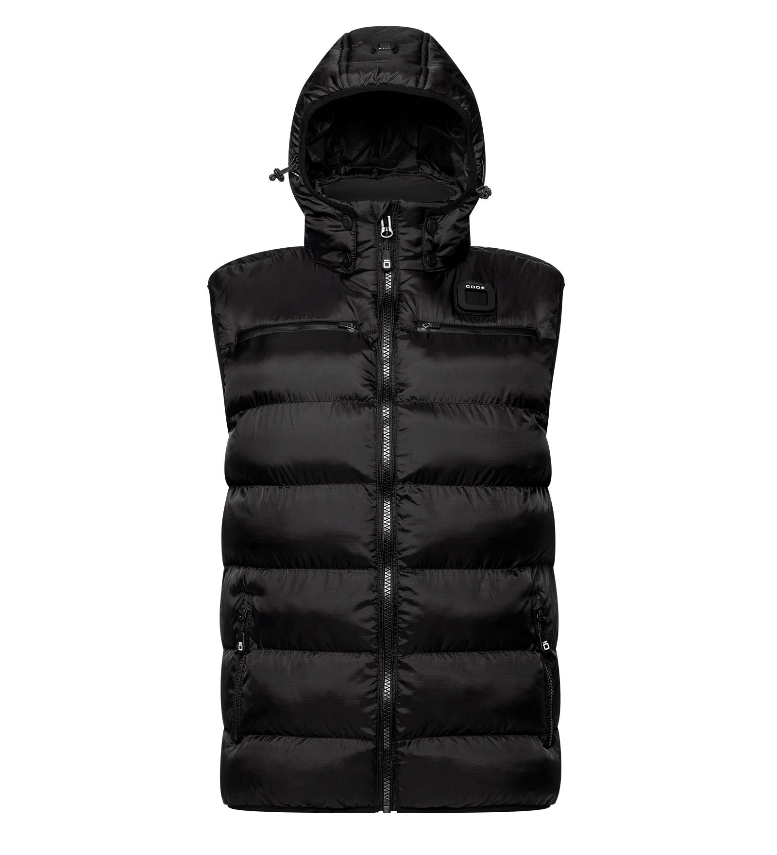 Quilted Vest Noir pour Hommes 