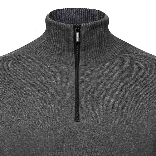 Grey jumper half zip