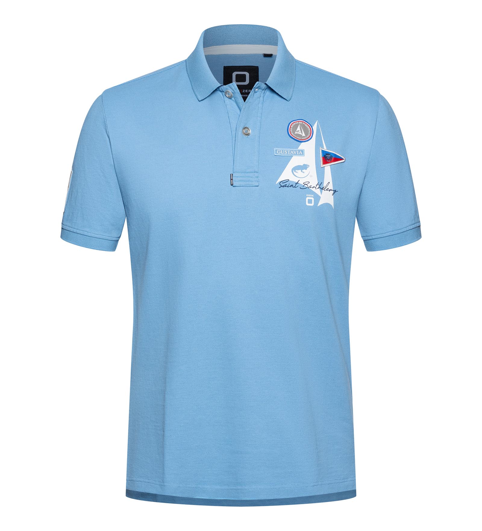 Polo de algodón Azul para Hombre 