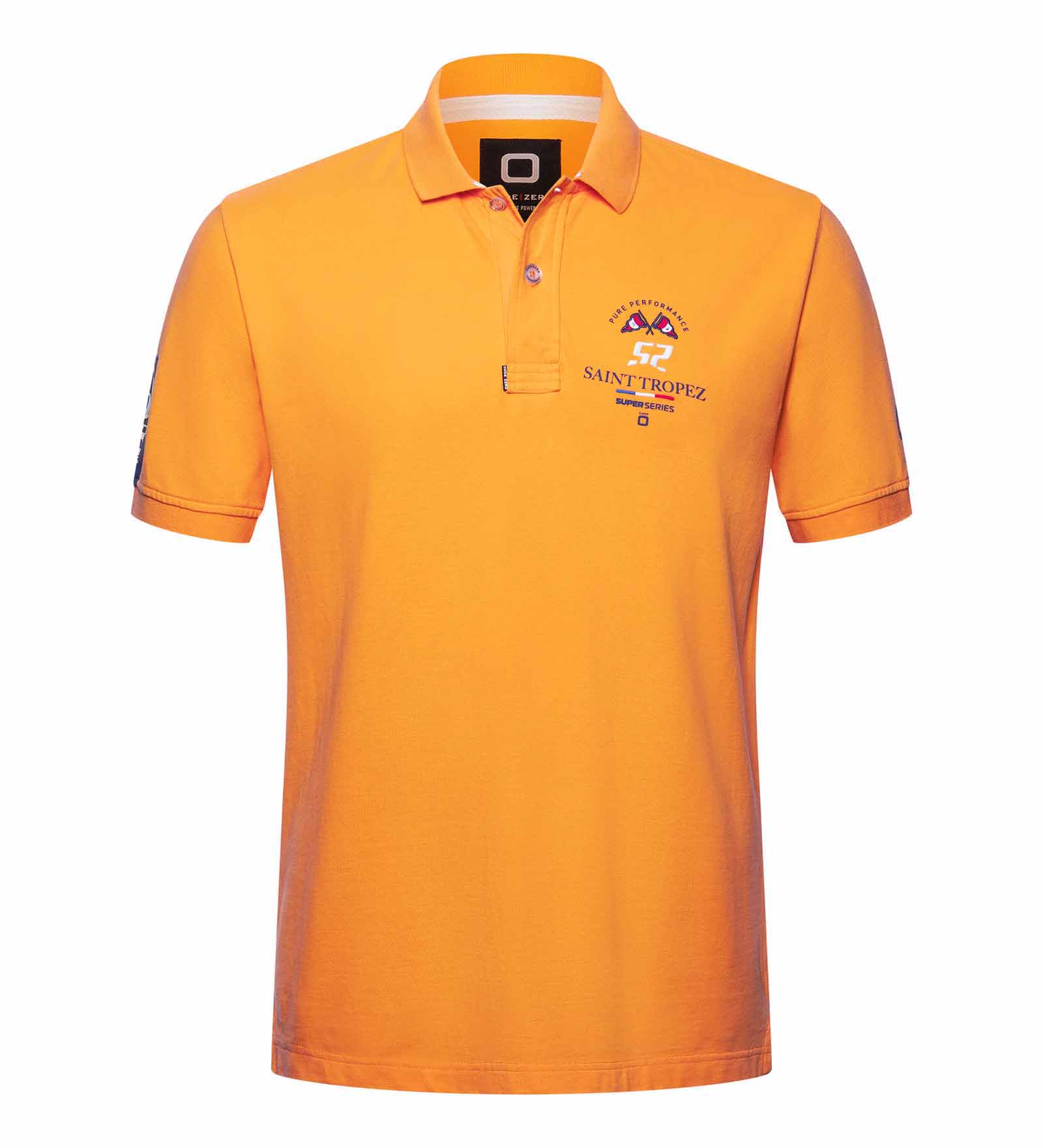 Cotton Polo Shirt Orange for Men 