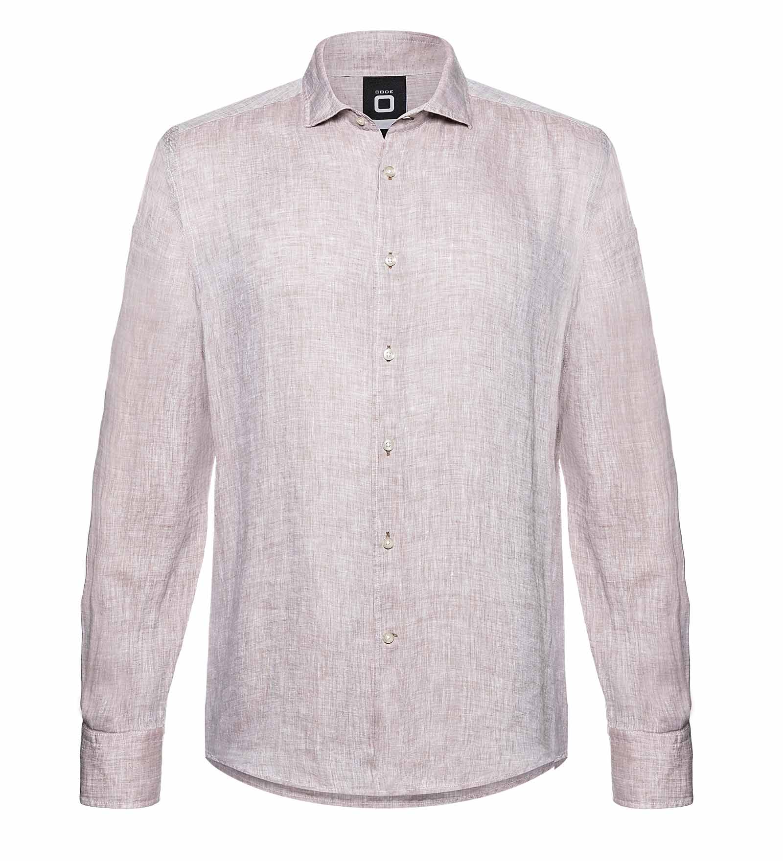 Camicia di lino Beige da Uomo Camicia di lino Beige da Uomo