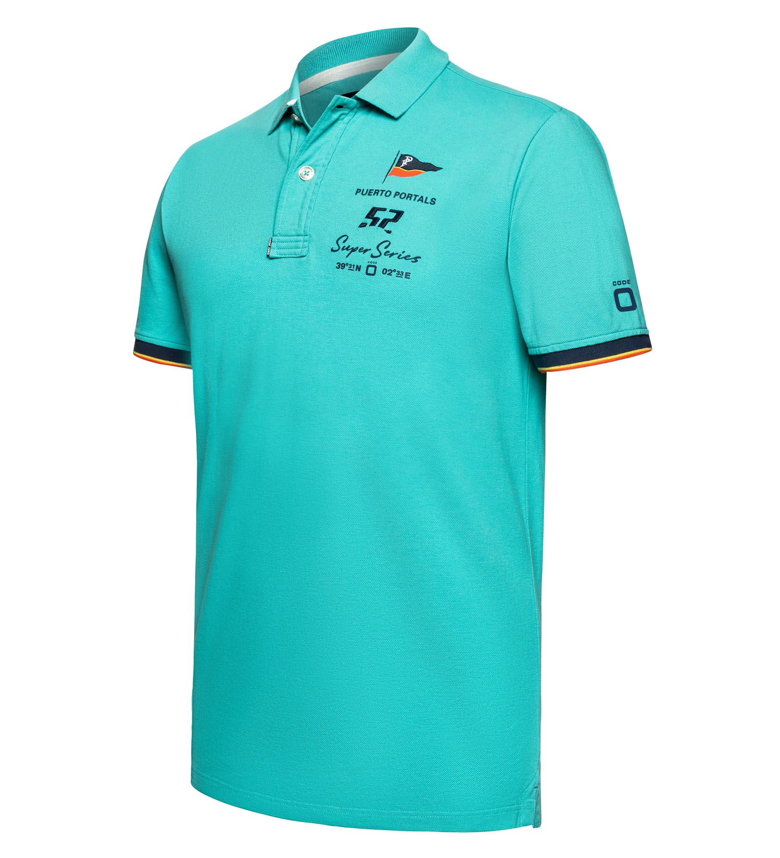 Cotton Polo Shirt Green for Men 