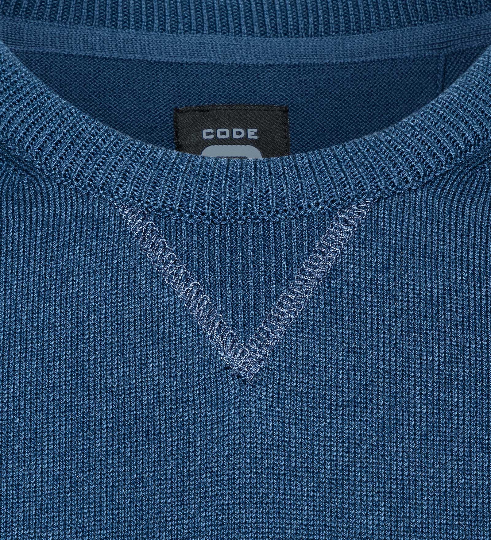 Crewneck Sweater Navy Blue for Men 
