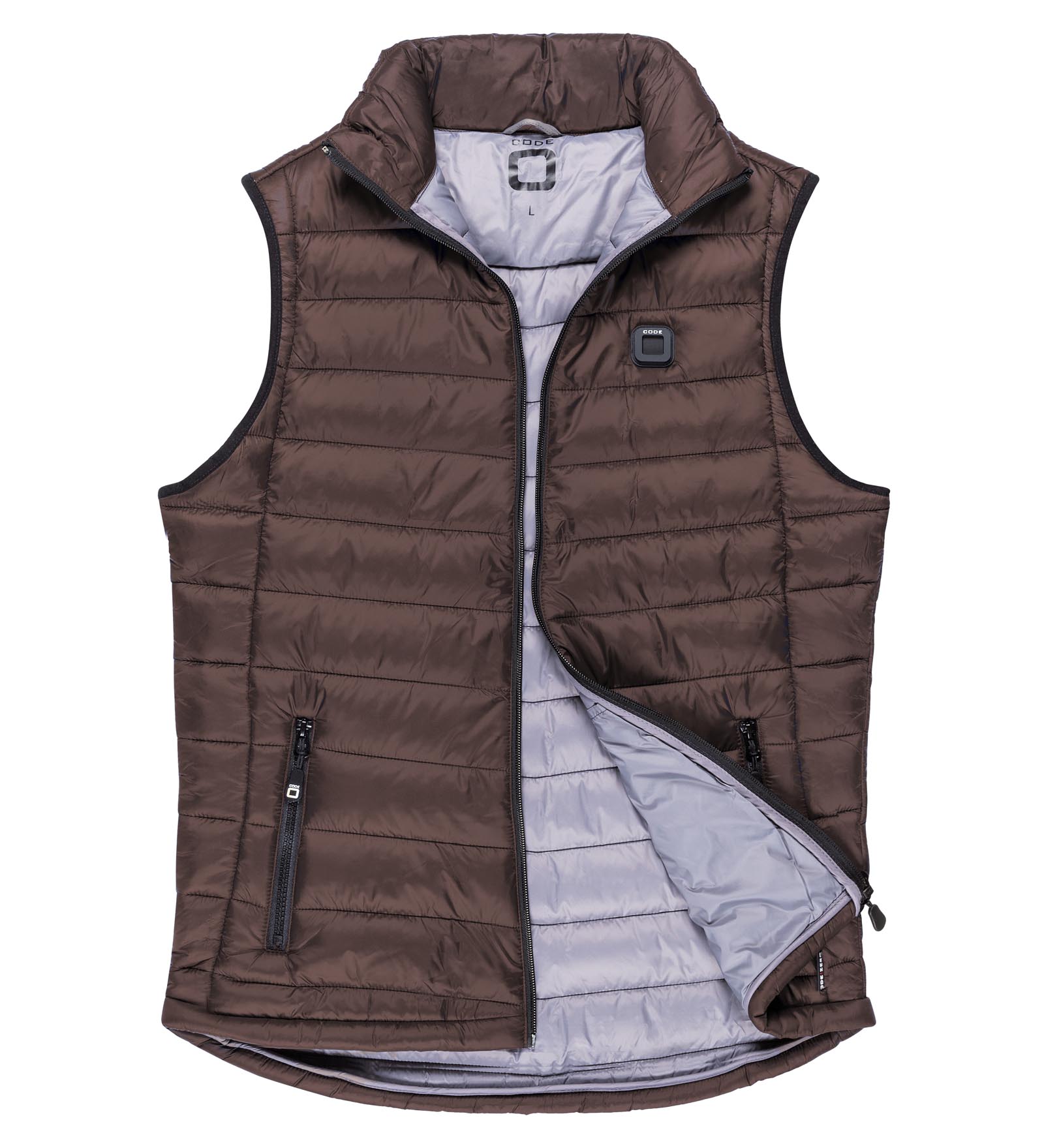 Gilet trapuntato Marrone da Uomo 