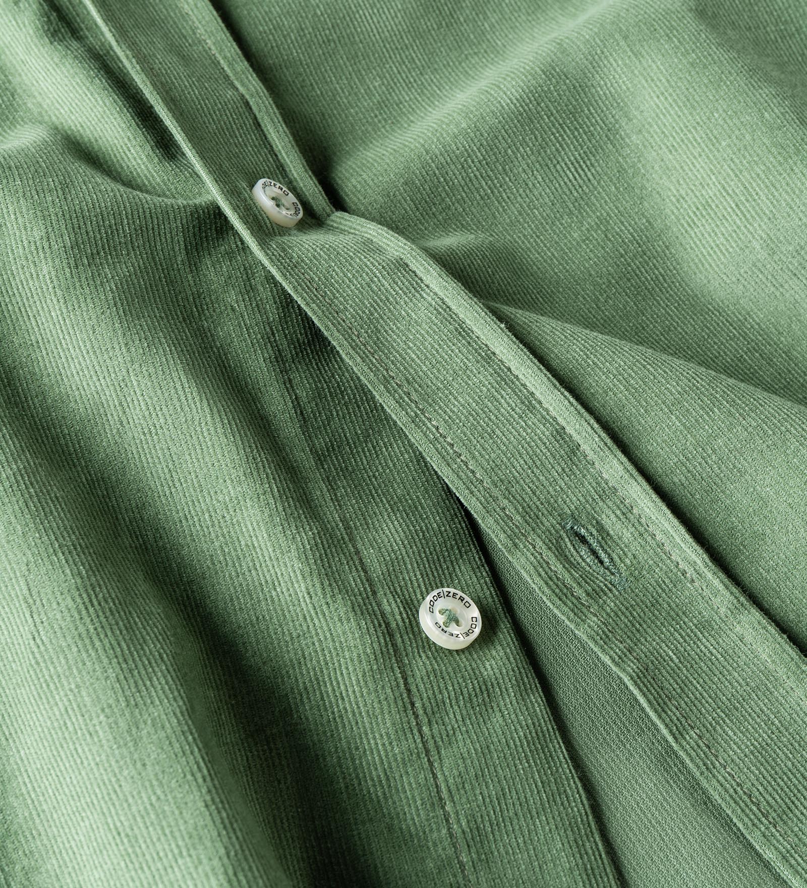 Green cord shirt