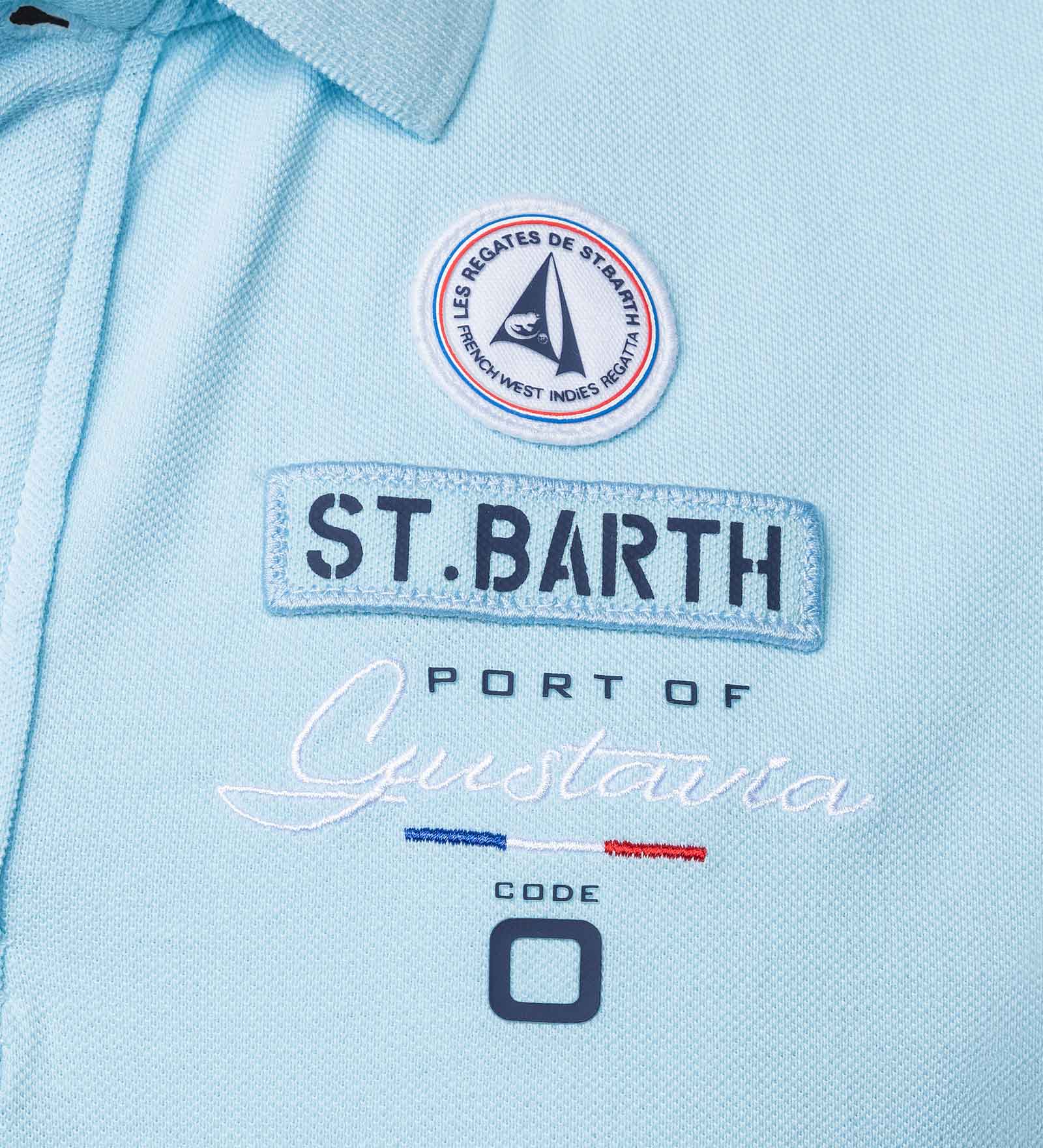 Polo Homme Port de Gustavia St. Barth Polo Shirt blue