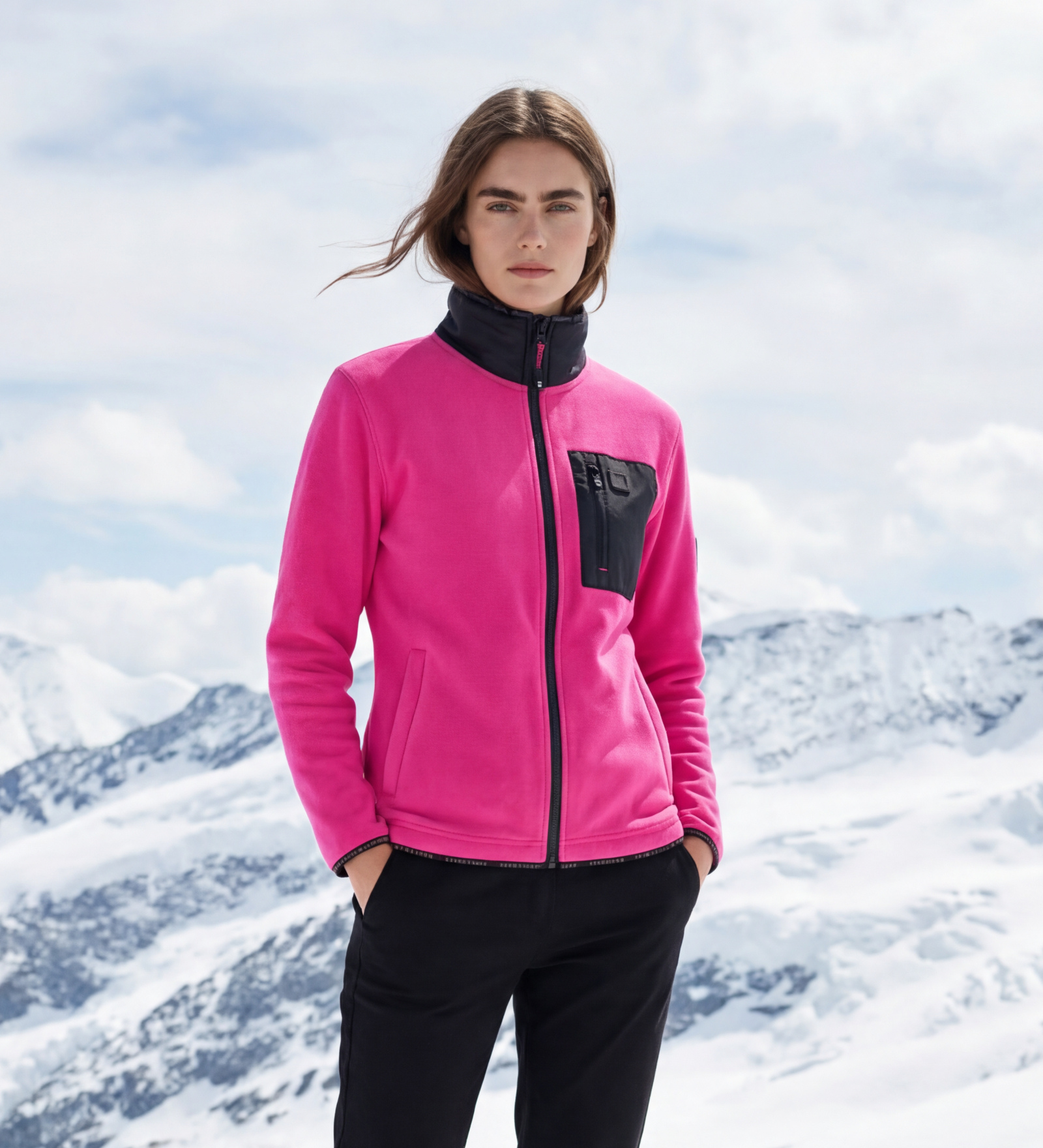 Fleecejacke Rosa für Damen