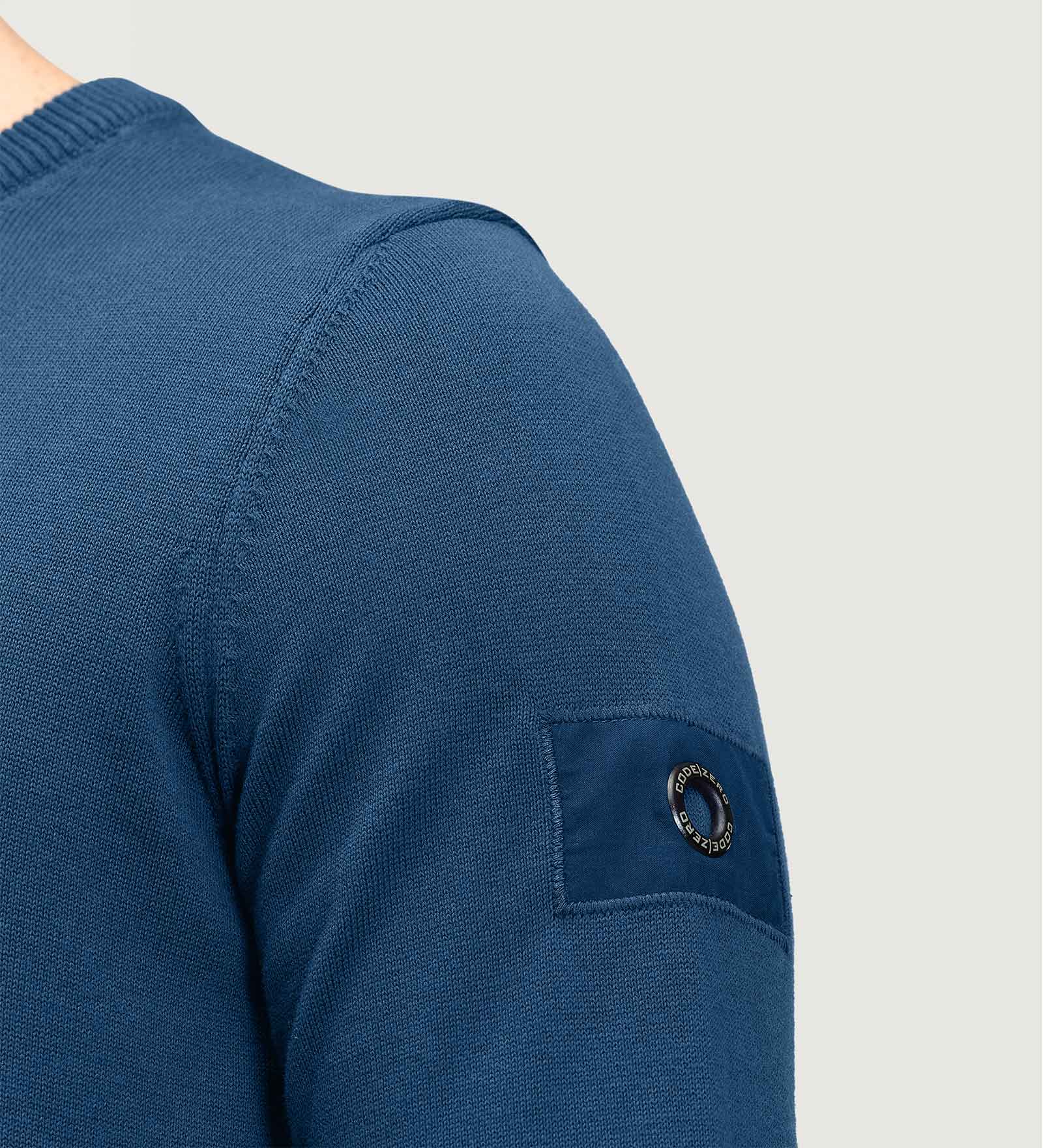 Crewneck Sweater Navy Blue for Men 