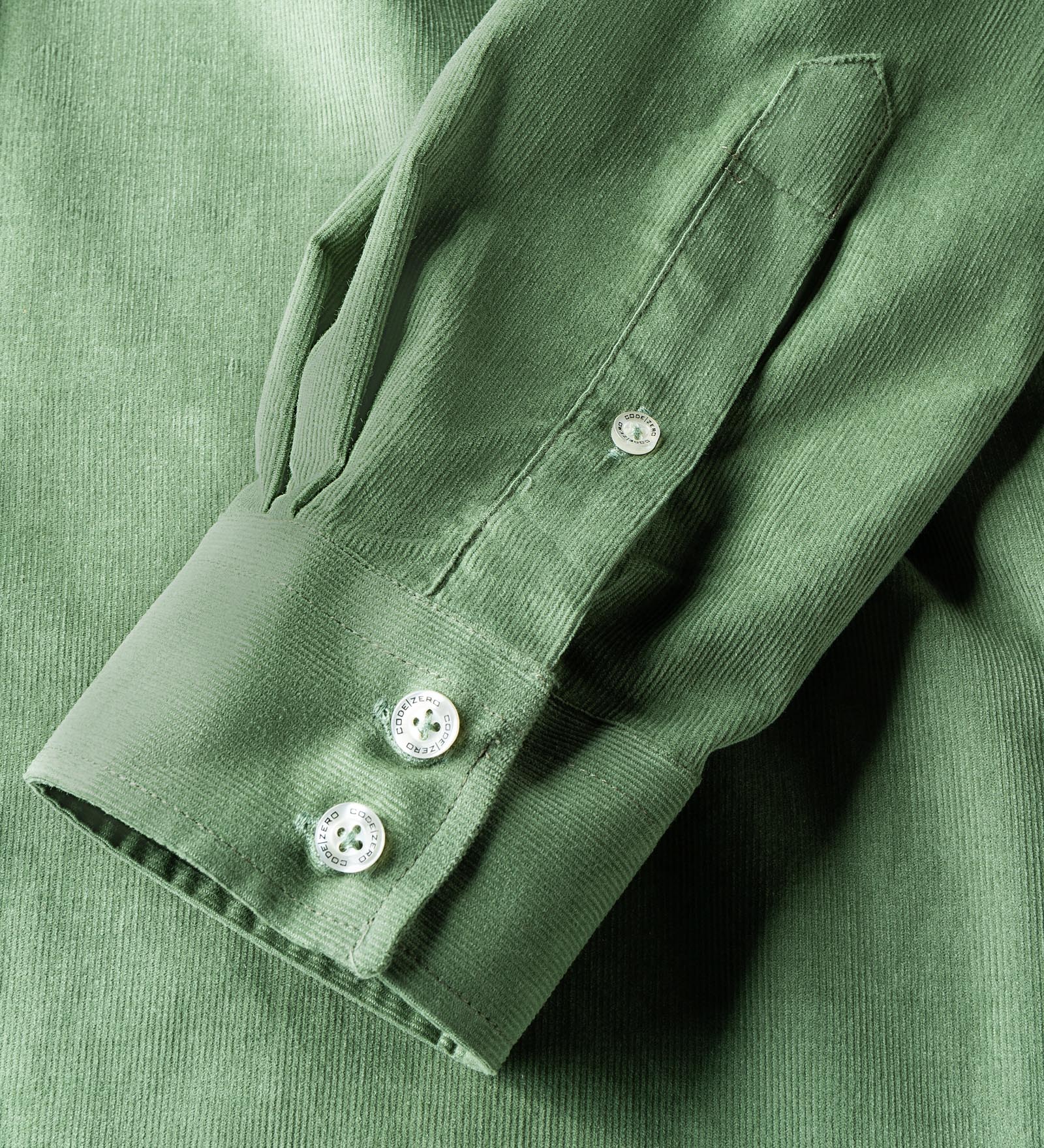 Green cord shirt