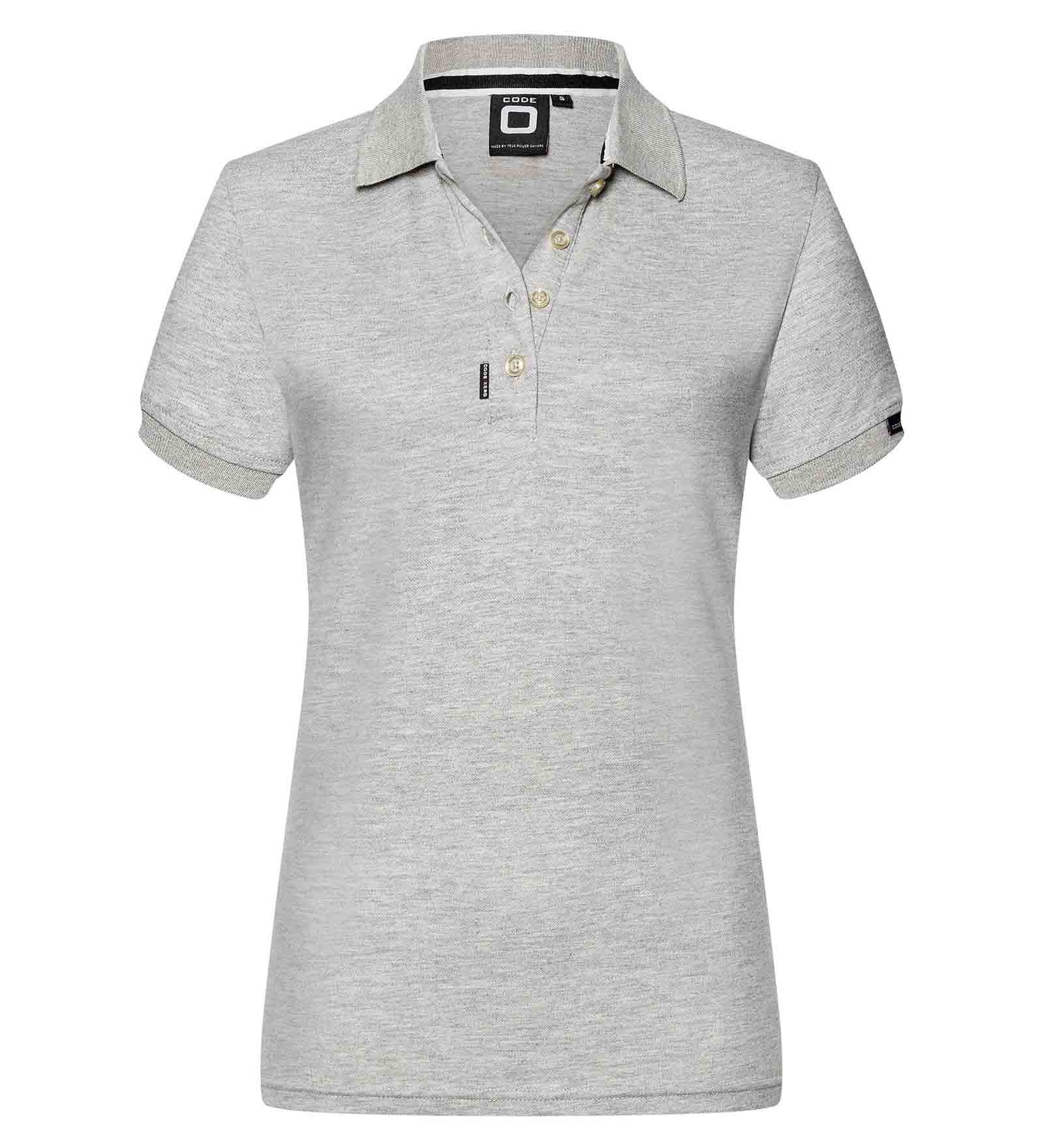 Stretch Polo Shirt Grey for Women 