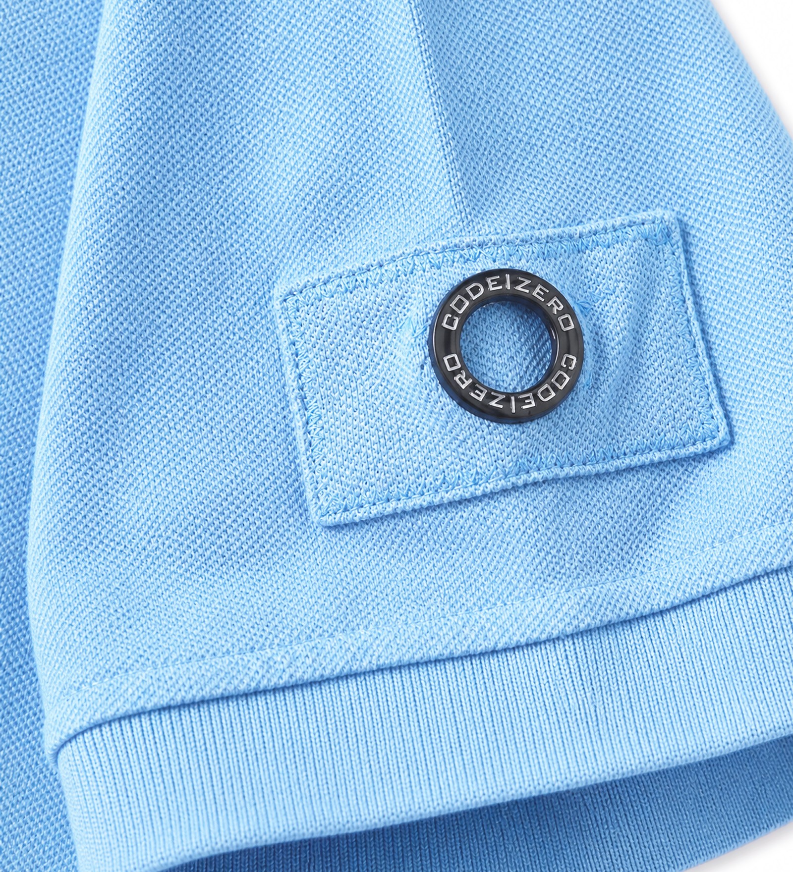 Polo en coton Bleu clair pour Hommes