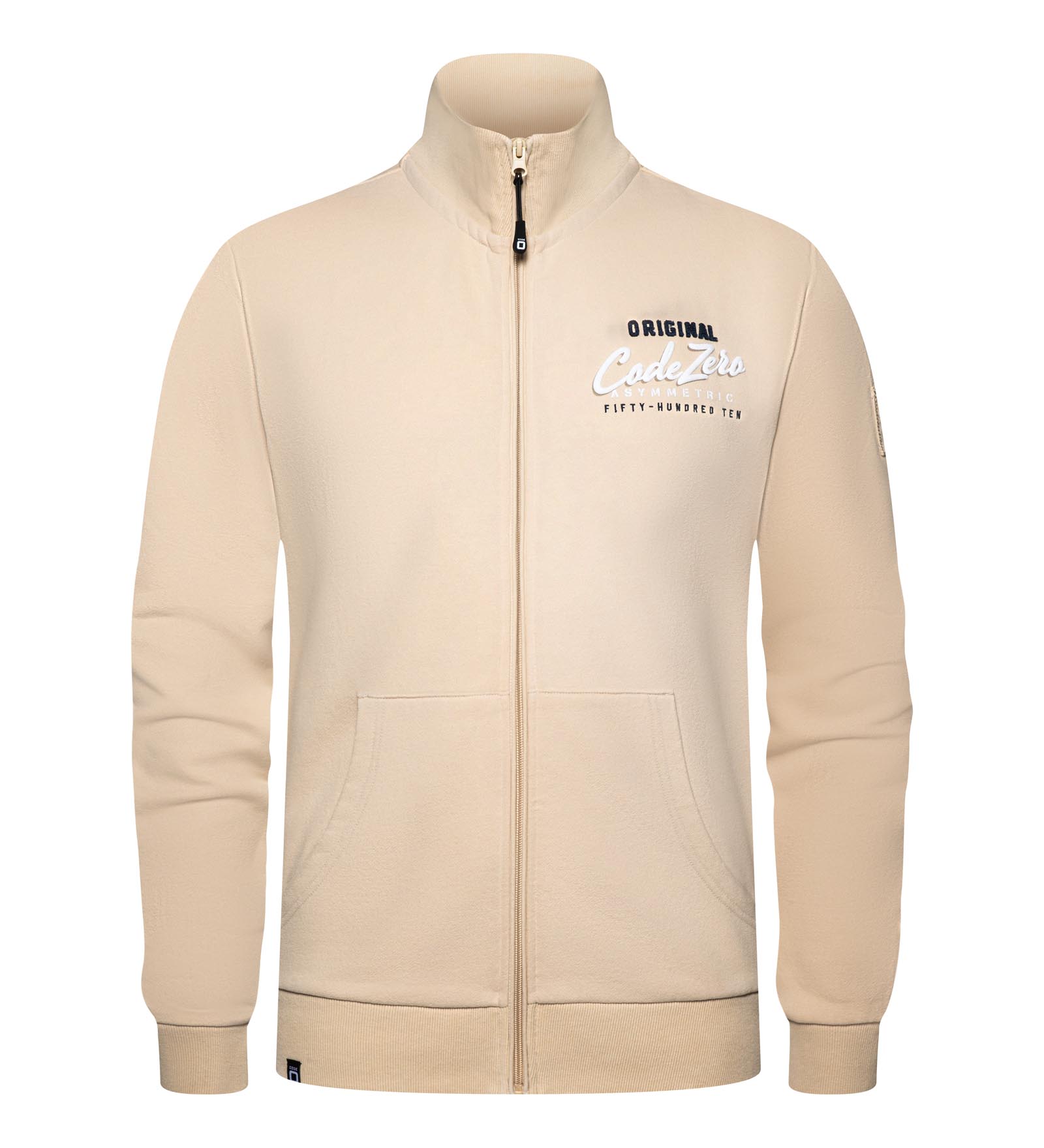 Sudadera con cremallera Beige para Hombre 