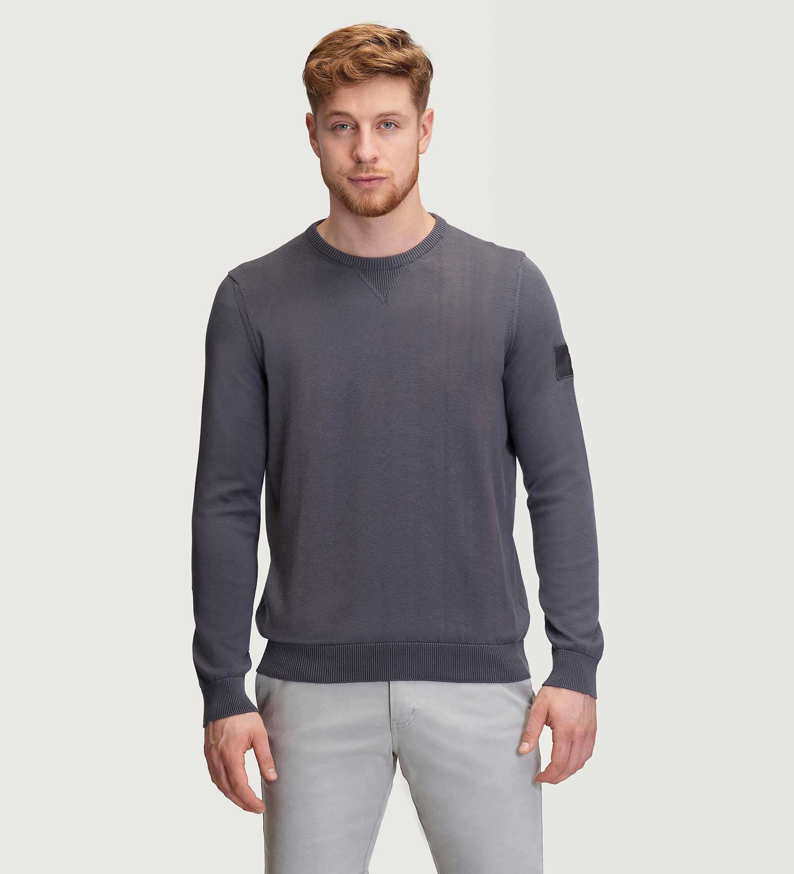 Crewneck Sweater Grey for Men 