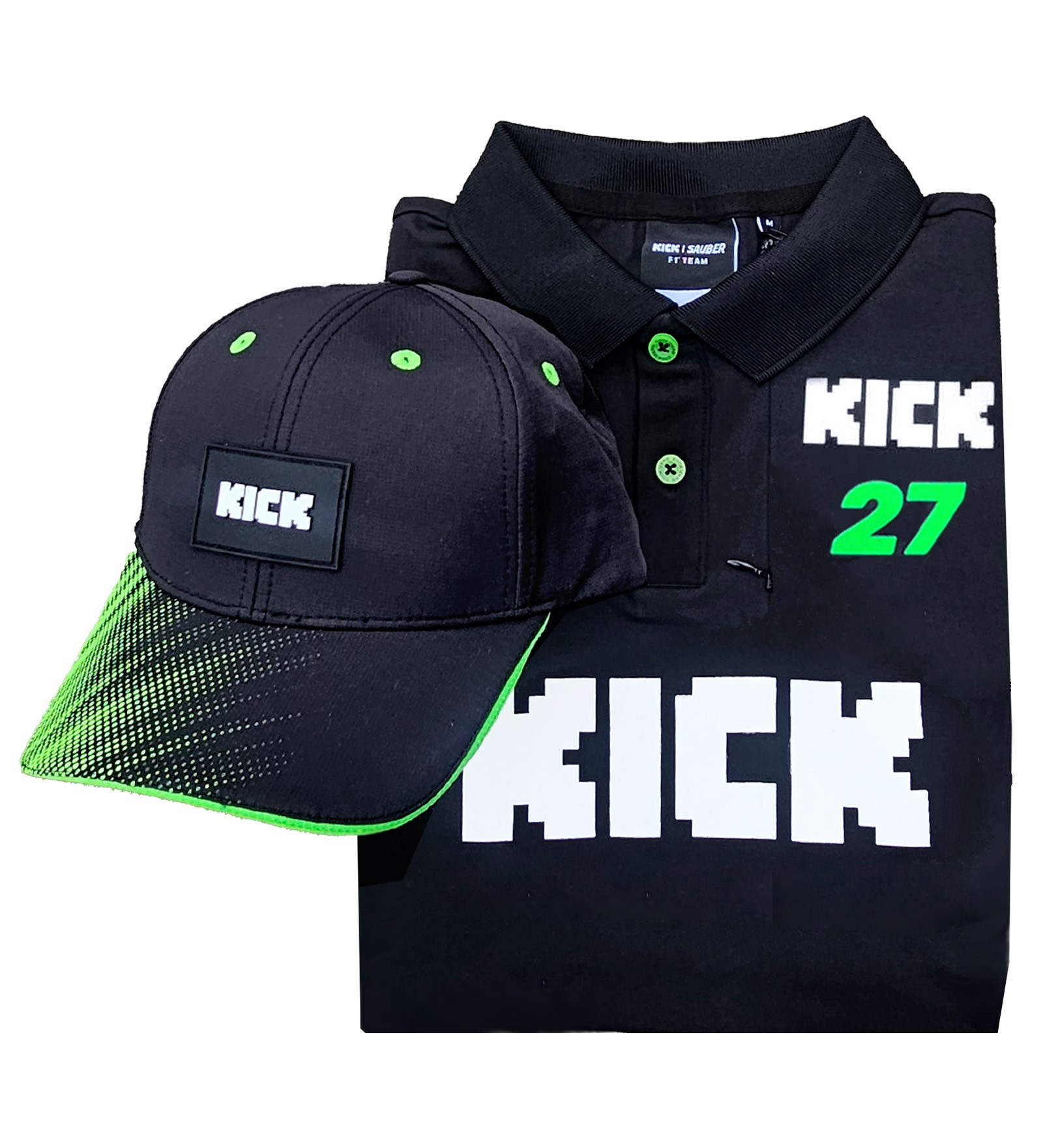 Set: Polo Shirt Kick + Team Cap Kick Hülkenberg