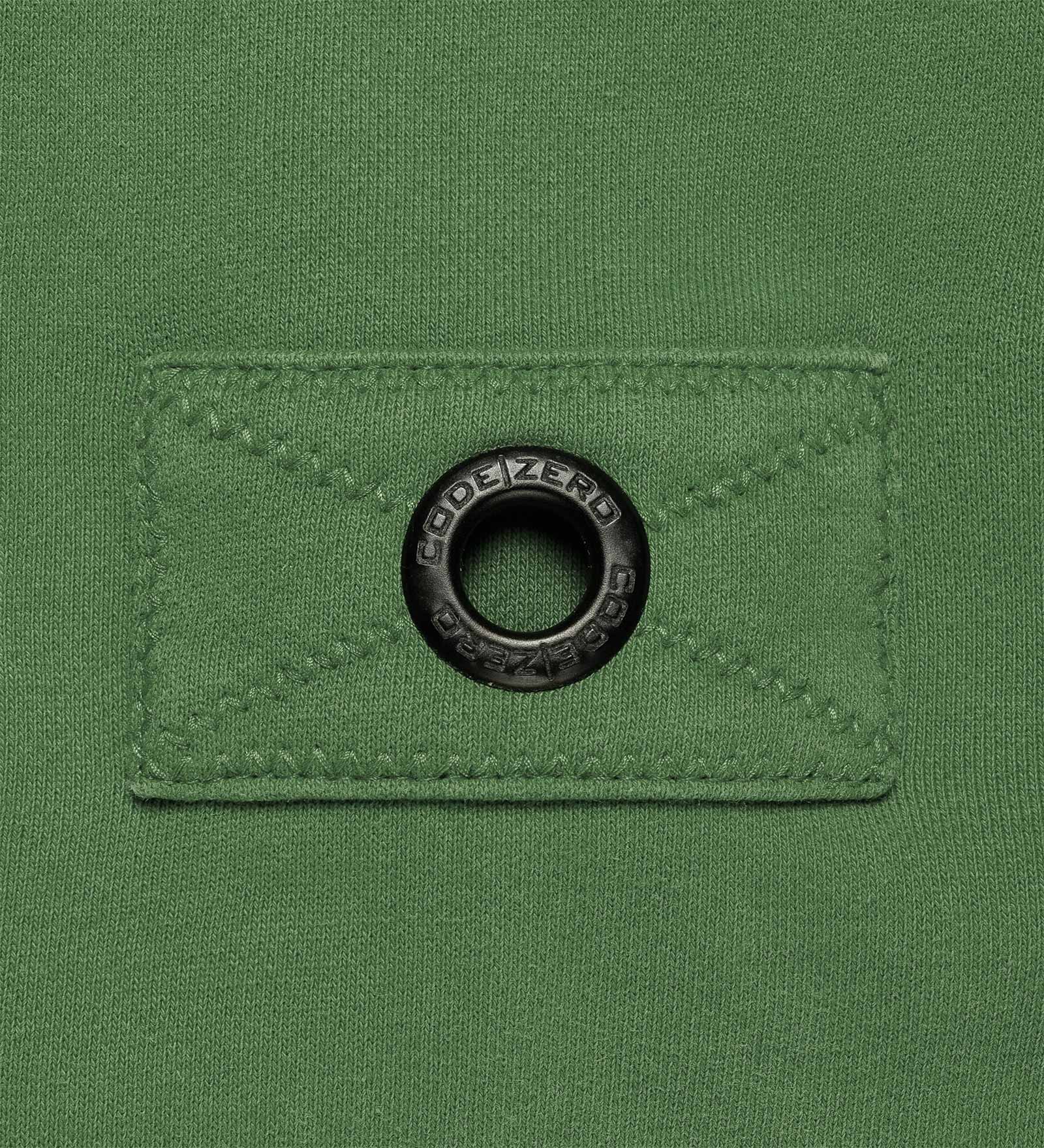 Felpa con cappuccio Verde da Uomo 