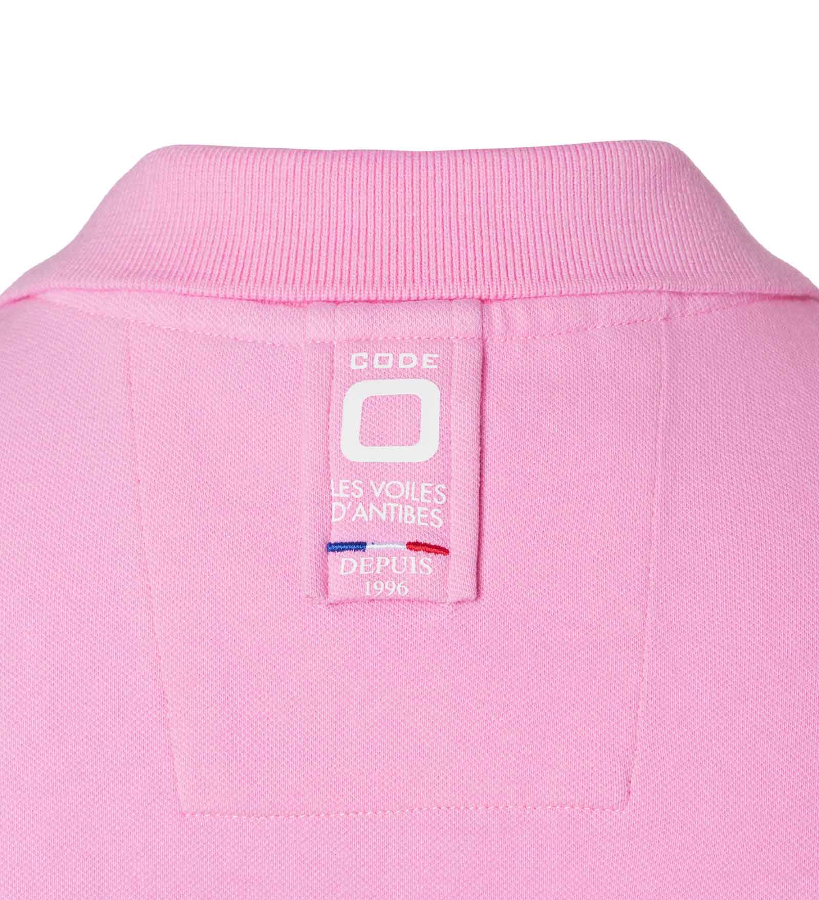 Stretch Polo Shirt Pink for Women 