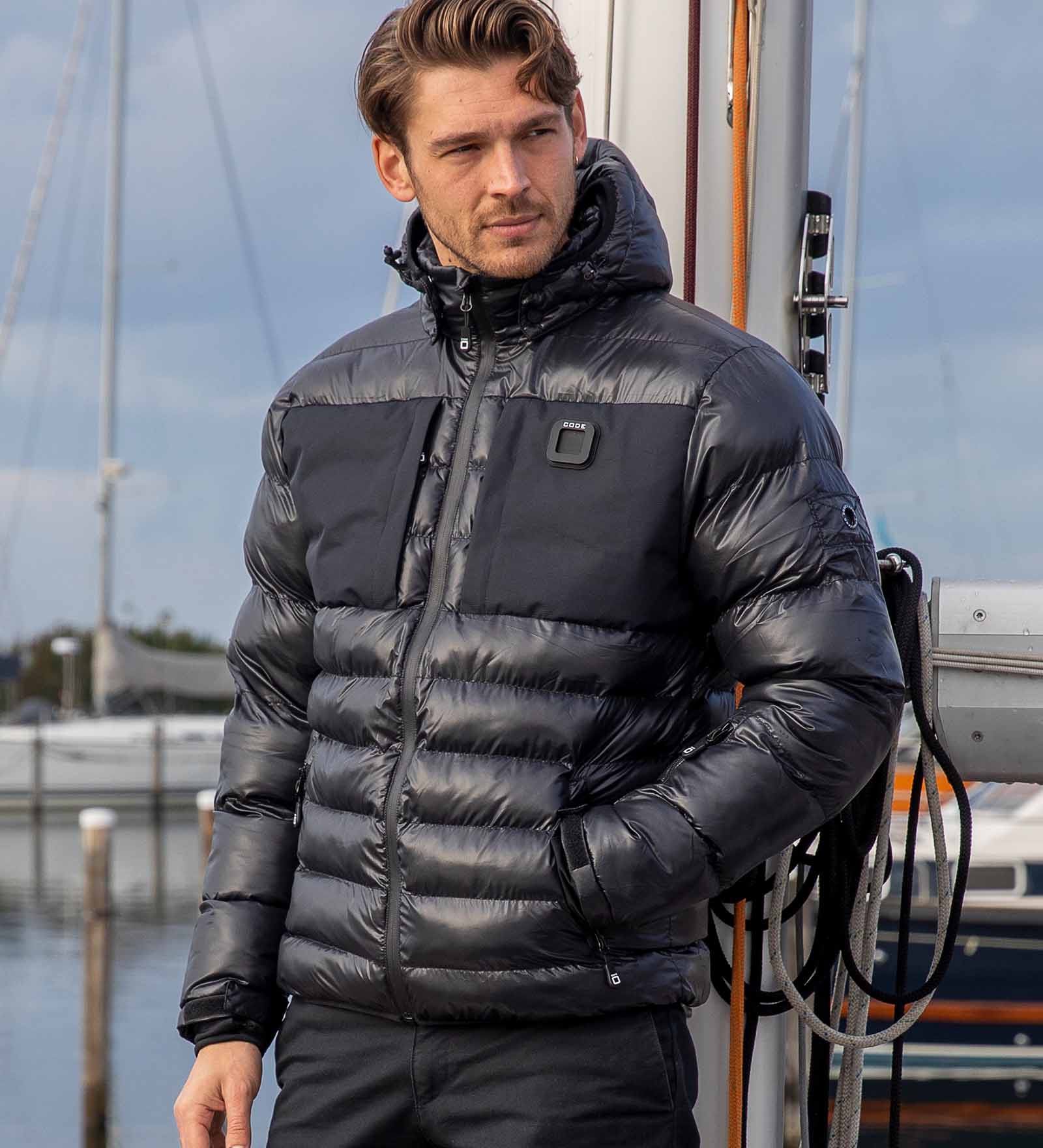 Winter Jacket Black for Men 